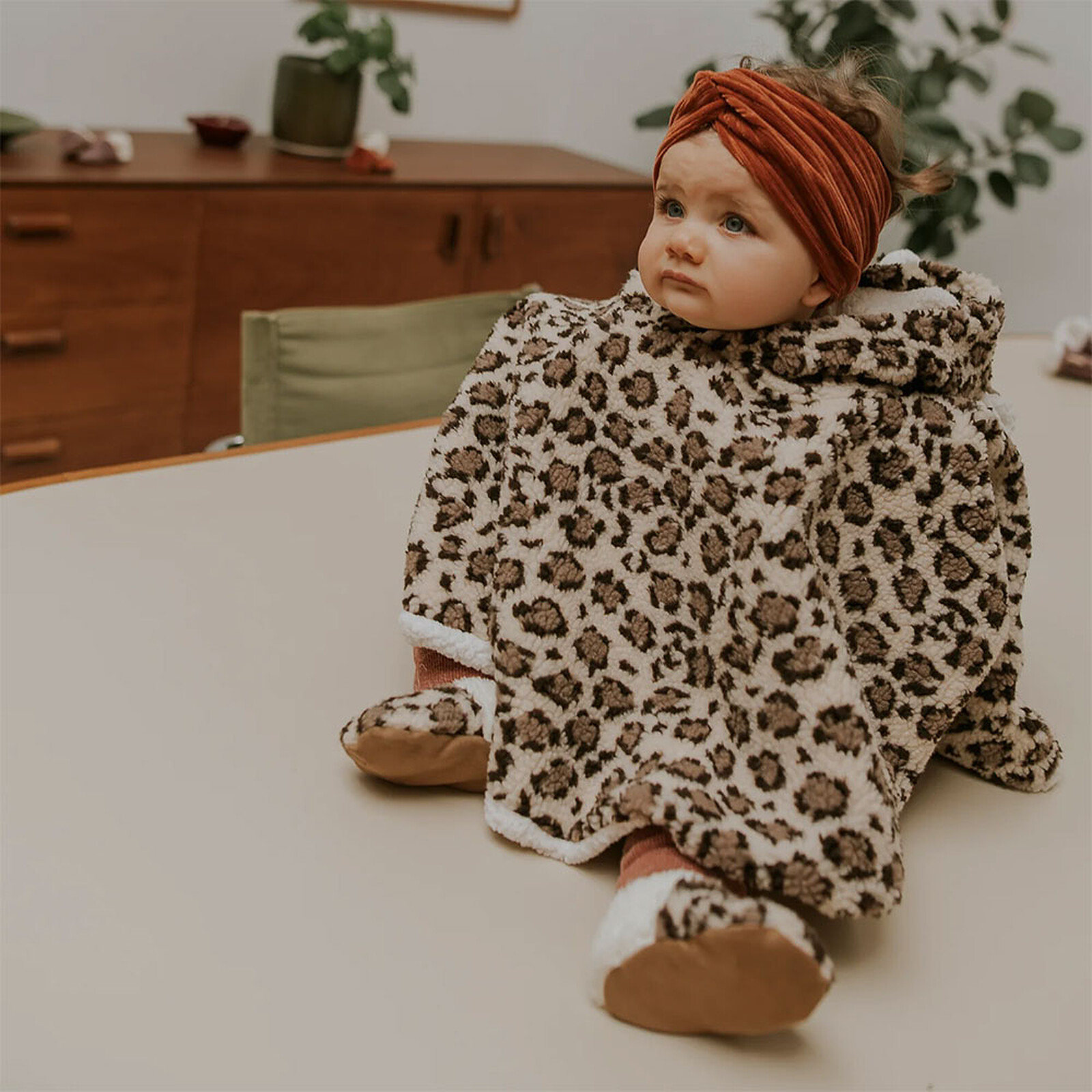 Poncho Teddy Léopard Rien que des bêtises