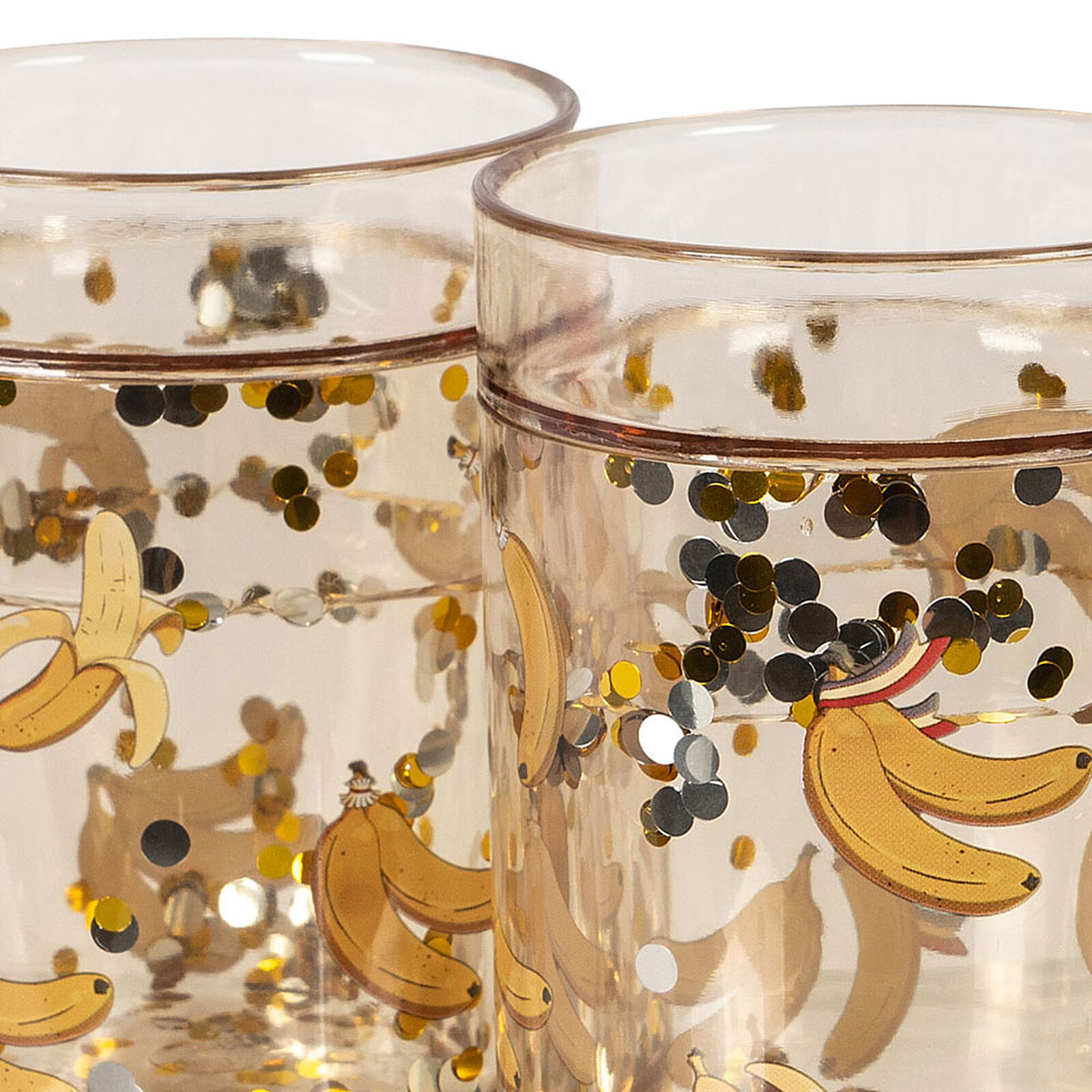 Lot de 2 Verres Magiques Let's Go Bananas - 180 ml Konges Sløjd