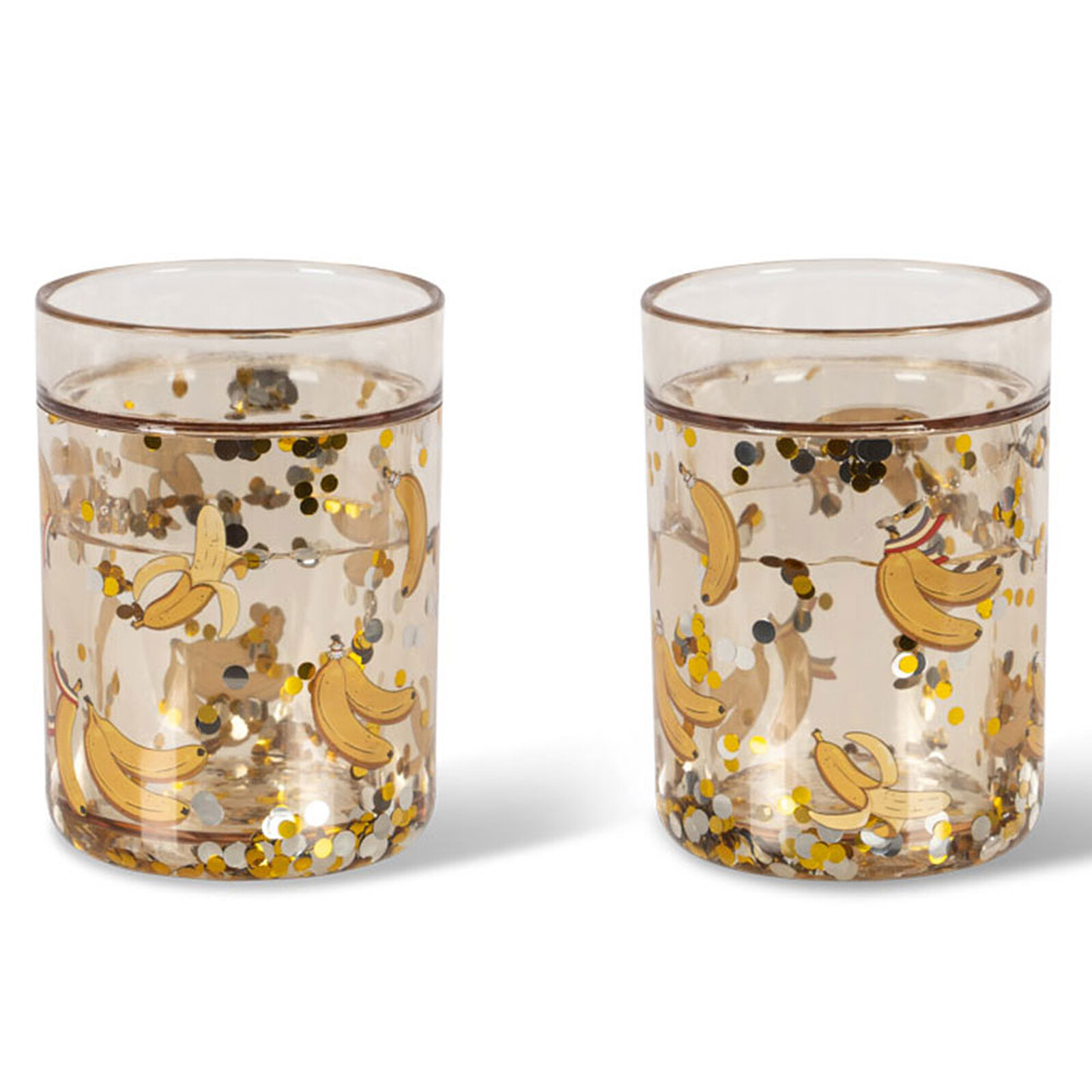 Lot de 2 Verres Magiques Let's Go Bananas - 180 ml Konges Sløjd