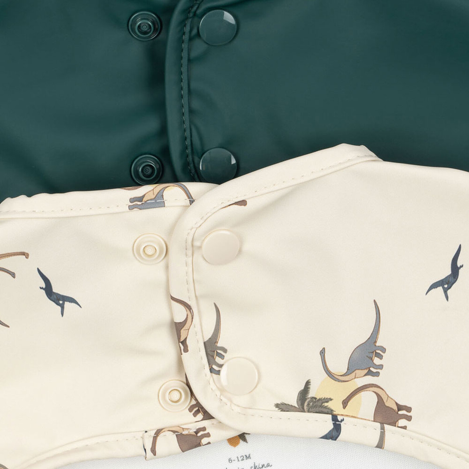 Lot de 2 Bavoirs à Manches Kubi & Rain Forest - 18/36 Mois Konges Sløjd