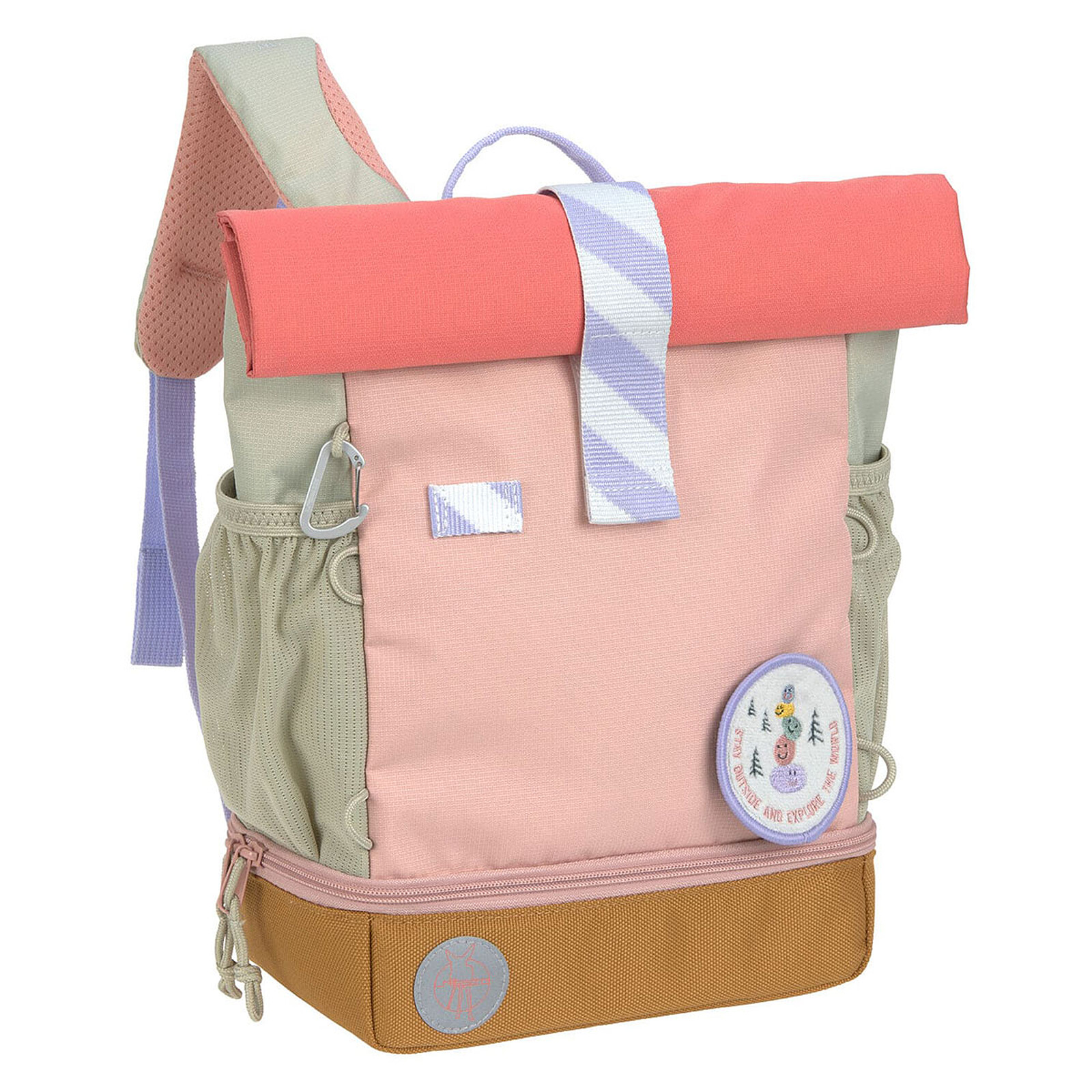 Mini Sac à Dos Rolltop Sunny Explorer - Rose Pink LÄSSIG