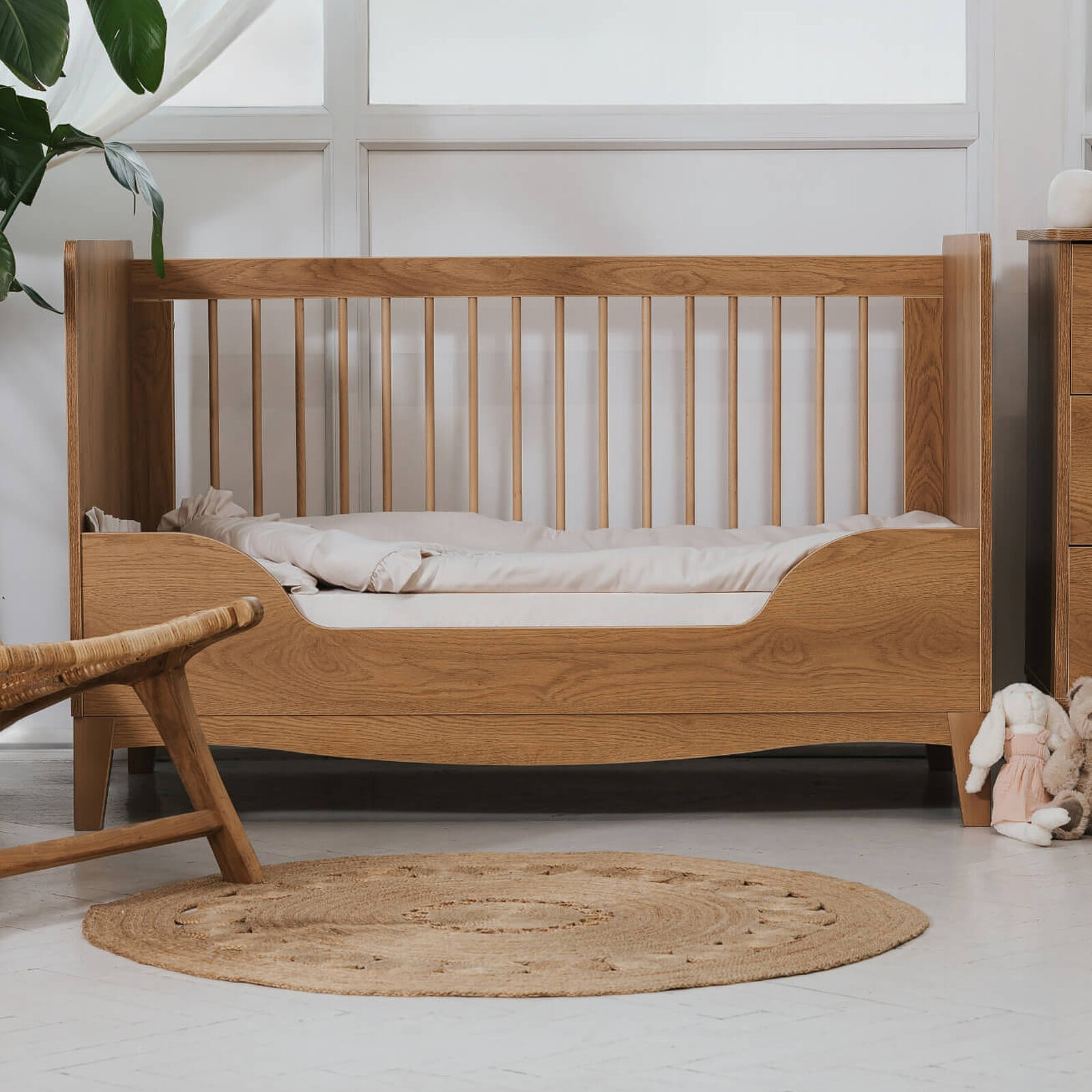 Avis Lit Bébé Evolutif Lille Chêne Caramel - 140 x 70 cm