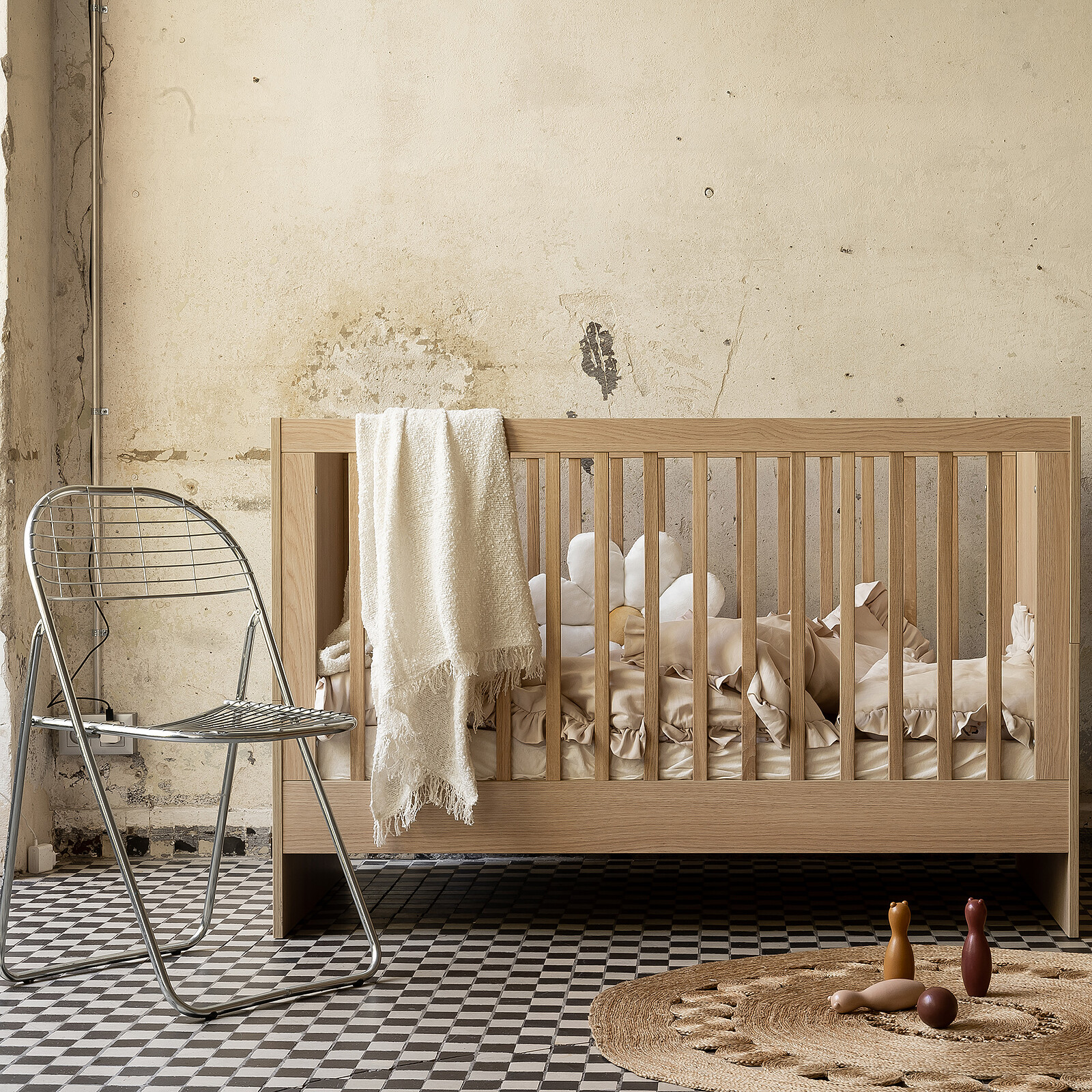 Lit Bébé Evolutif Osaka Art Déco - 140 x 70 cm Nina Bien