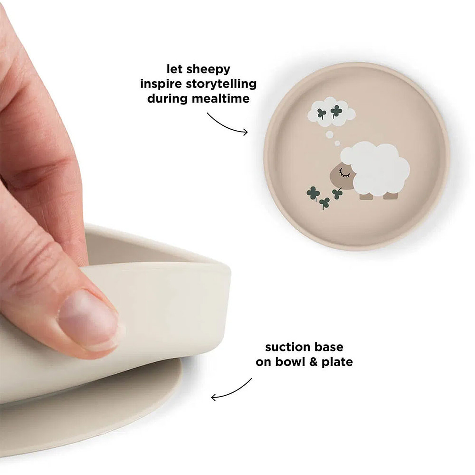 Assiette Stick & Stay - Tiny Farm Sable Done by Deer