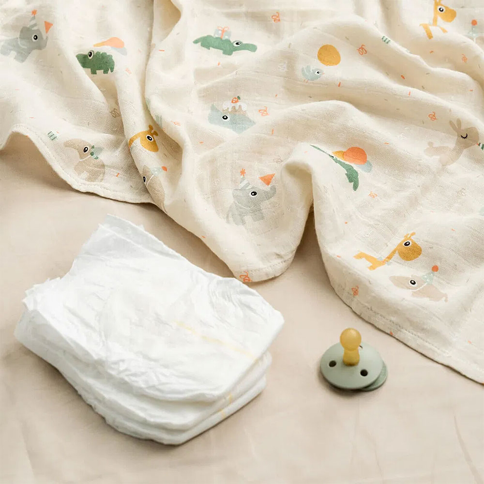 Lot de 2 Langes - Celebration Sable Done by Deer