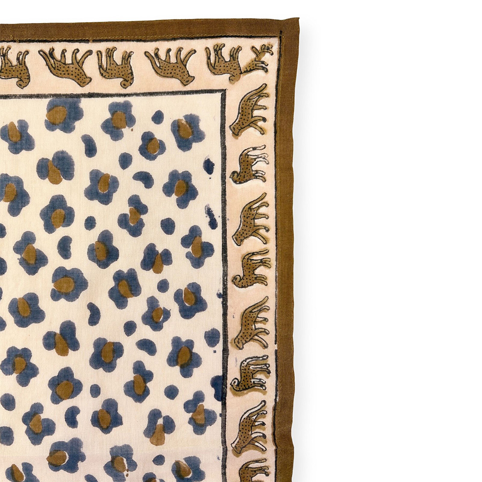 Big Foulard Dupatta Léopard - Macadamia Apaches