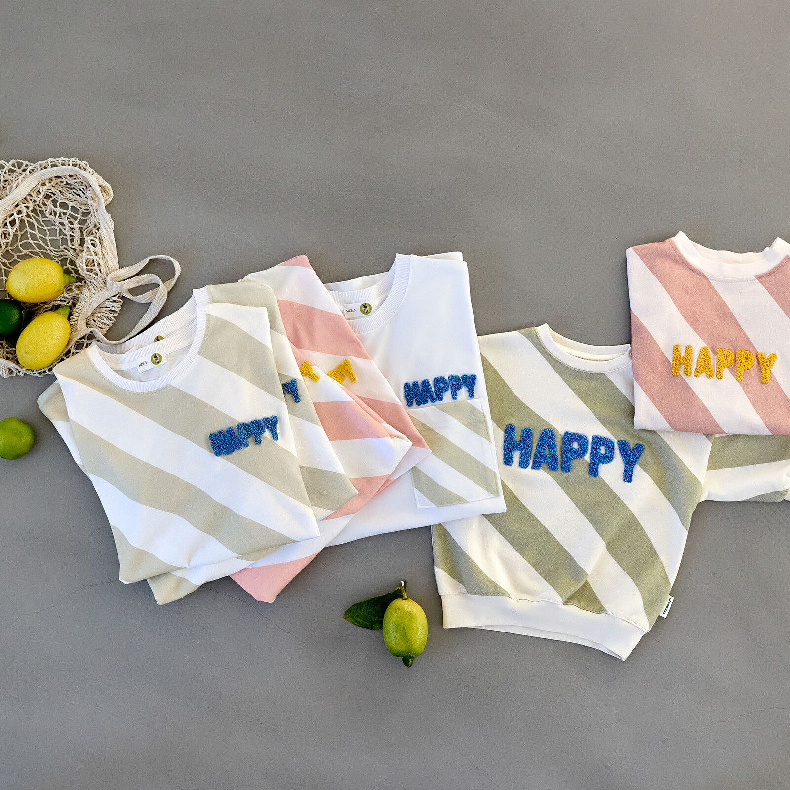 Avis Sweat Little Gang Happy Blanc Rose - 2/4 Ans