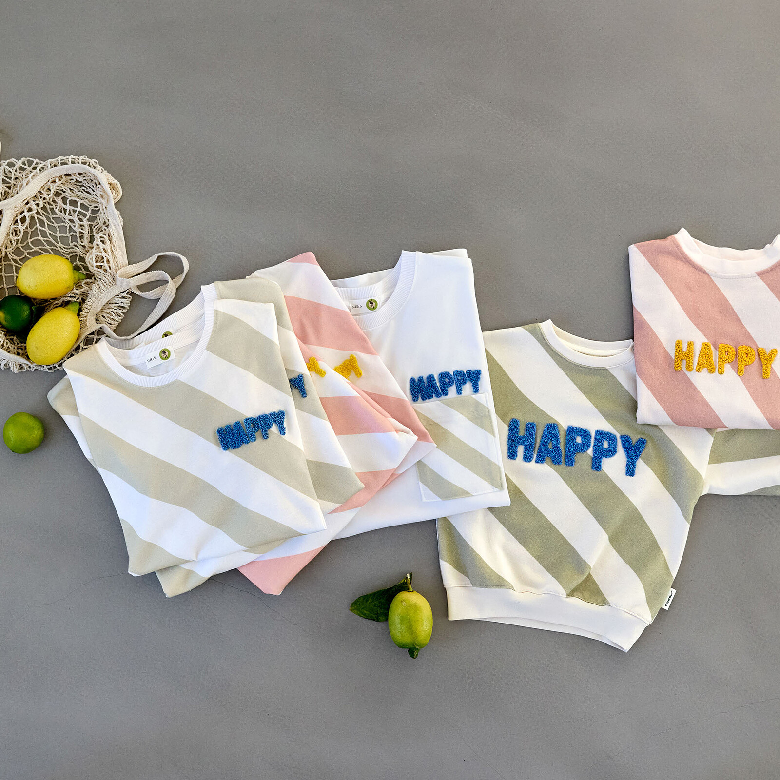 Avis Sweat Little Gang Happy Blanc Kaki - 2/4 Ans