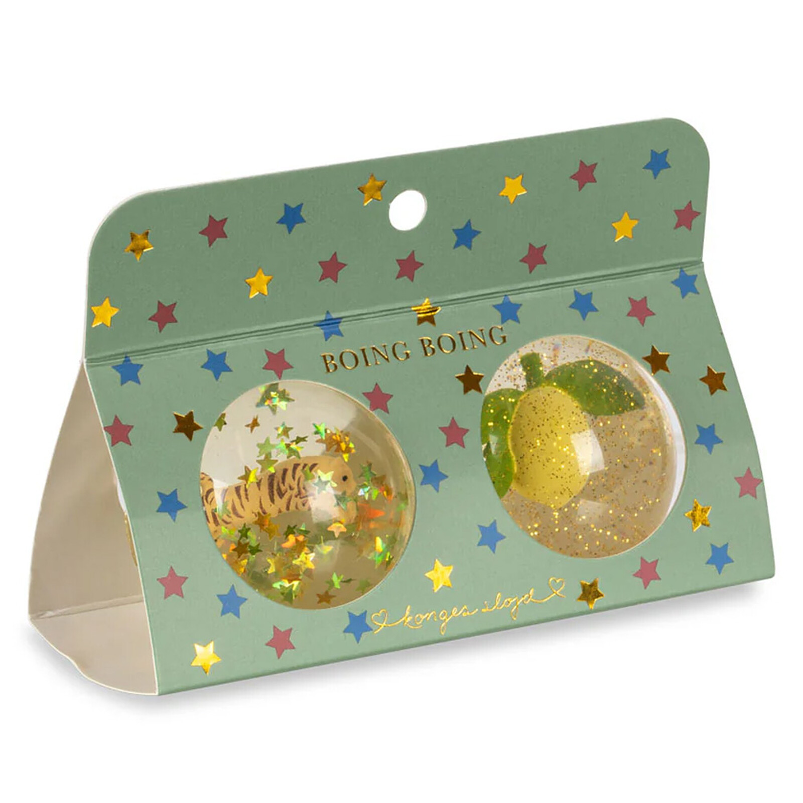 Avis Lot de 2 Balles Rebondissantes - Citron et Tigre