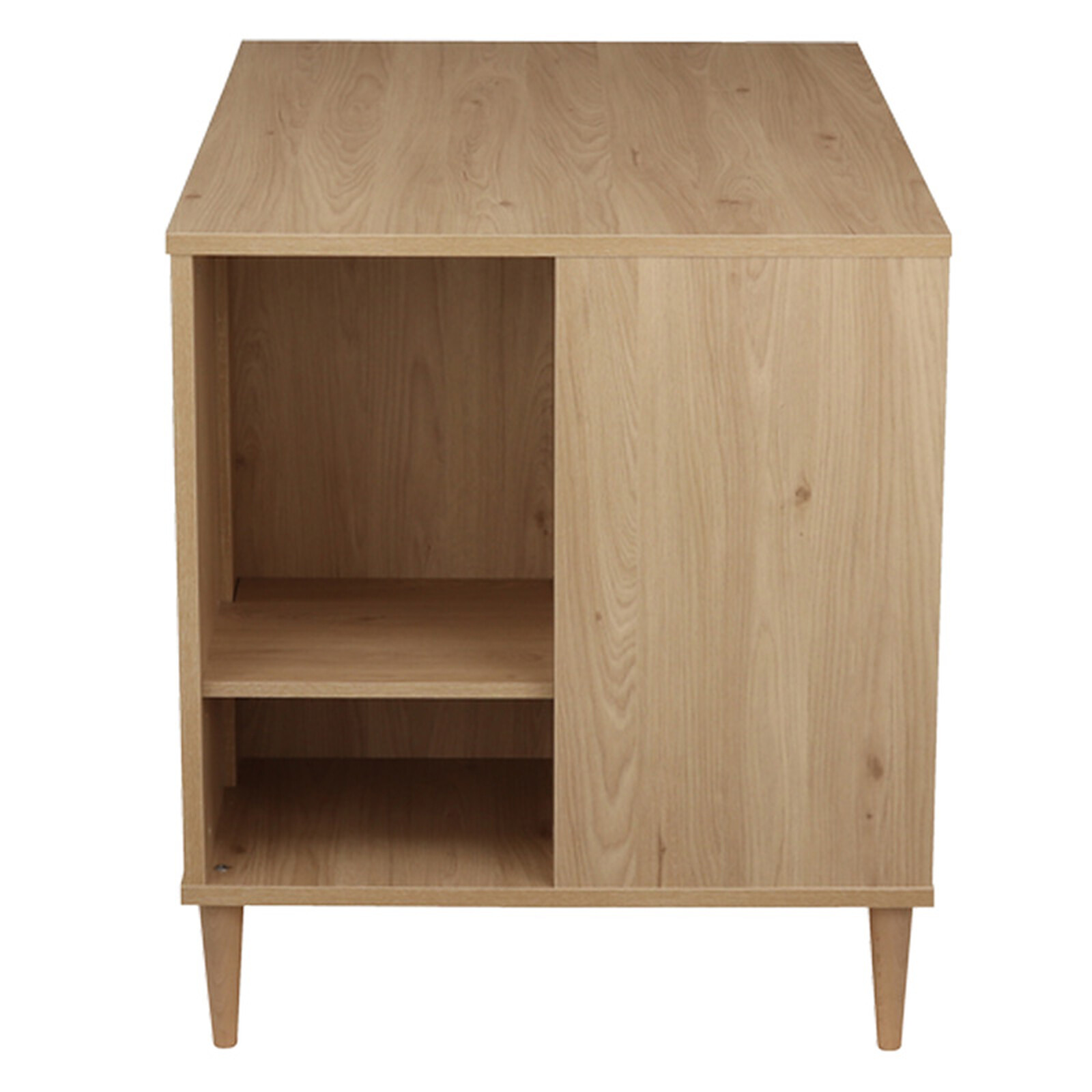 Commode et Plan à Langer Ilot Bébé - Chêne Suave pas cher