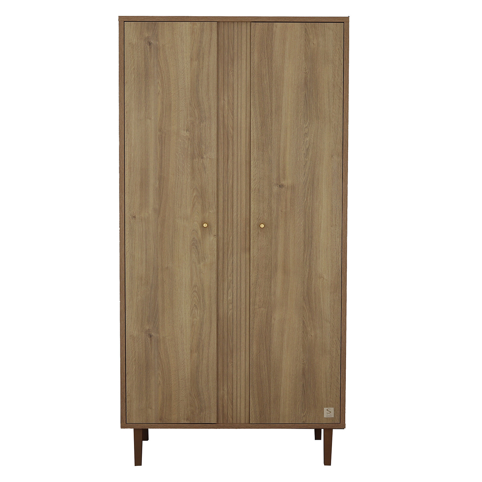 Armoire 2 Portes Mokka - Chêne Mokka Sauthon