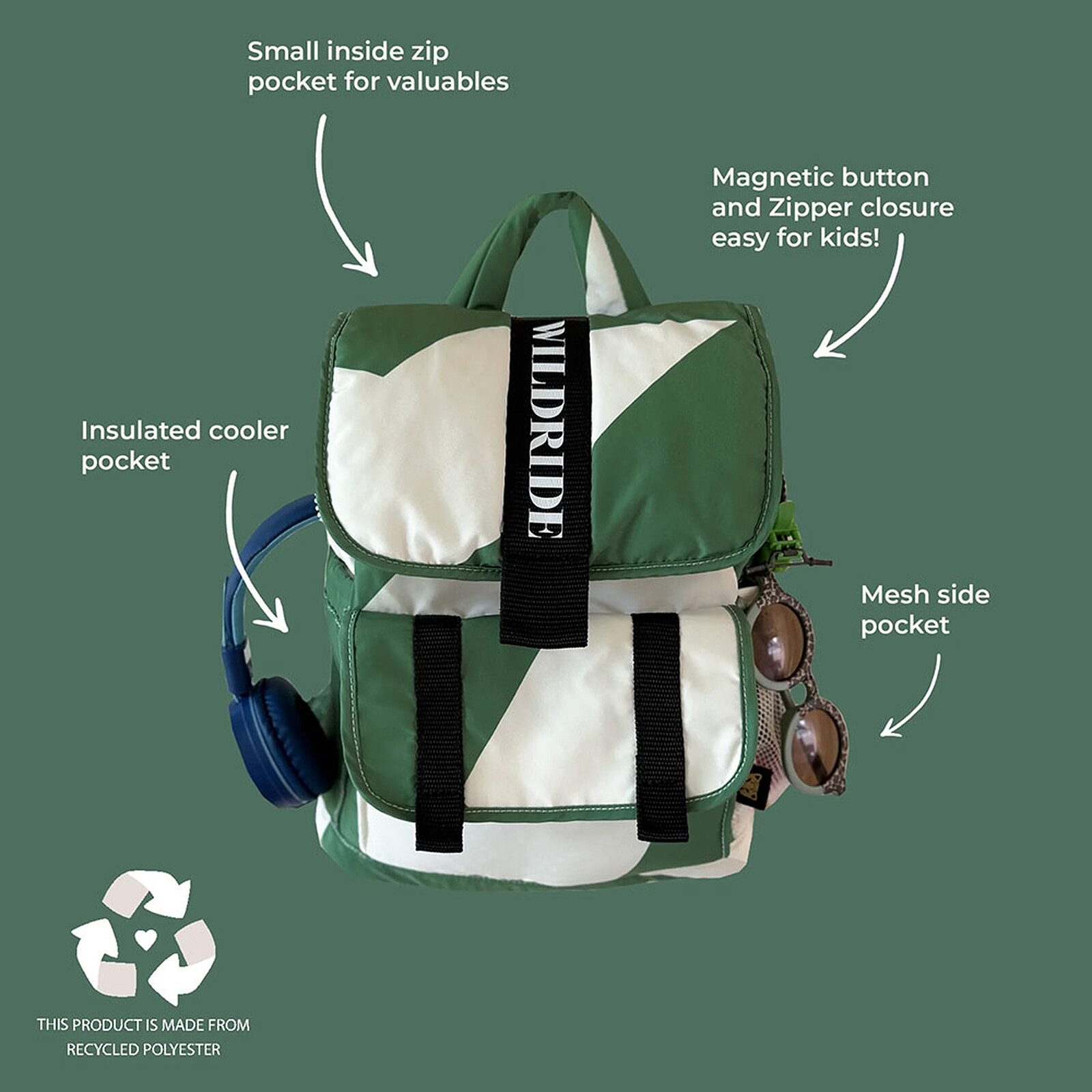 Sac à Dos - Green Graphic pas cher