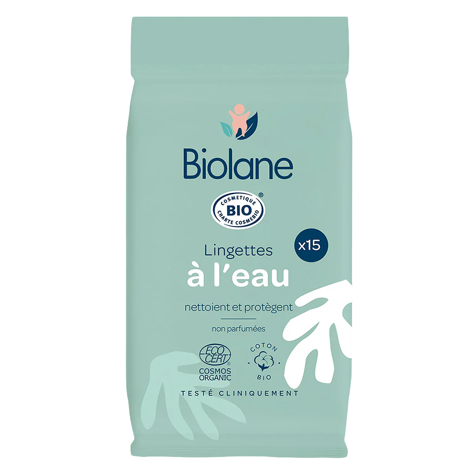 Paquet de 15 Lingettes à l'Eau Biolane