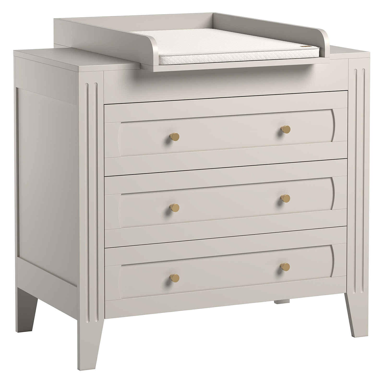 Commode et Plan à Langer Milenne - Sand Beige Vox Meubles