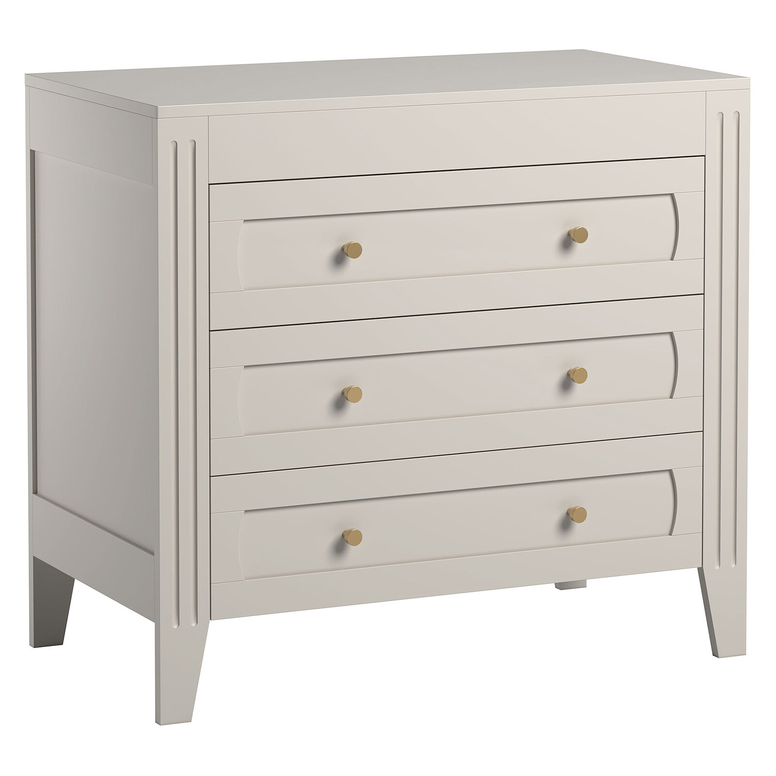 Commode et Plan à Langer Milenne - Sand Beige Vox Meubles