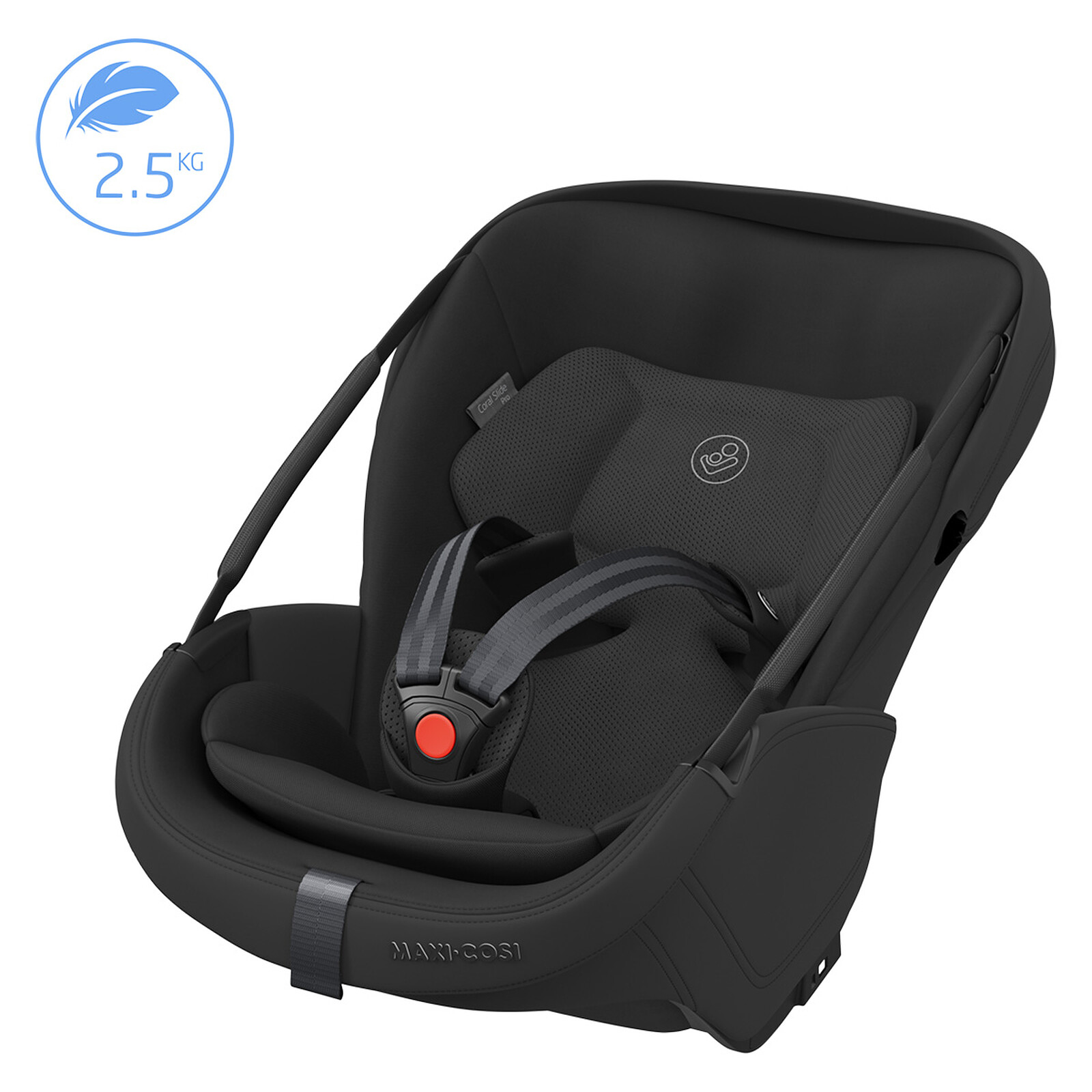 Siège Auto Coral Slide Pro i-Size Groupe 0+ - Onyx Black Maxi-Cosi