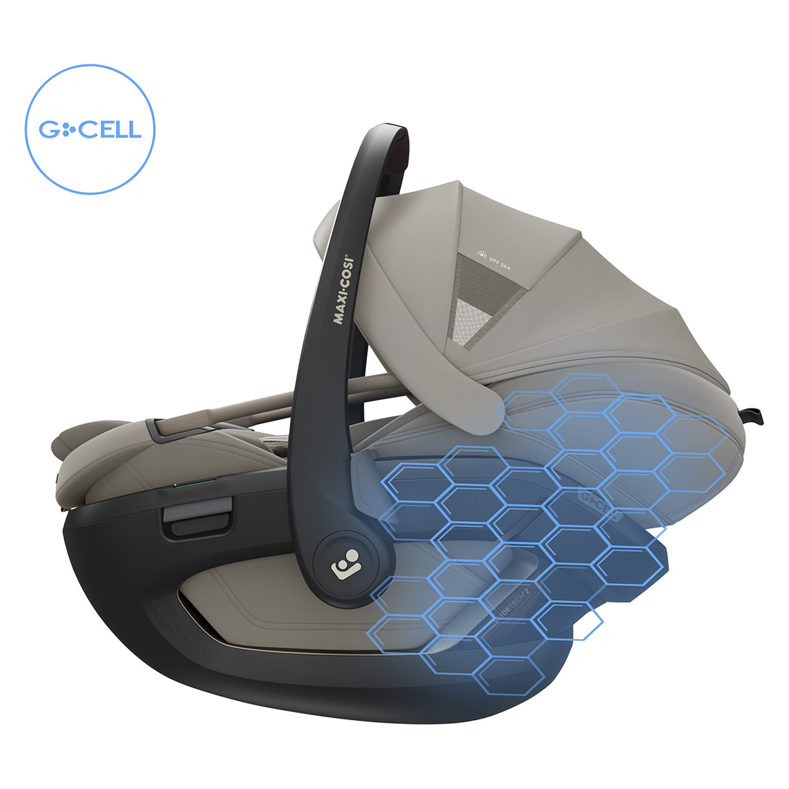 Siège Auto Coral Slide Pro i-Size Groupe 0+ - Sapphire Sand pas cher