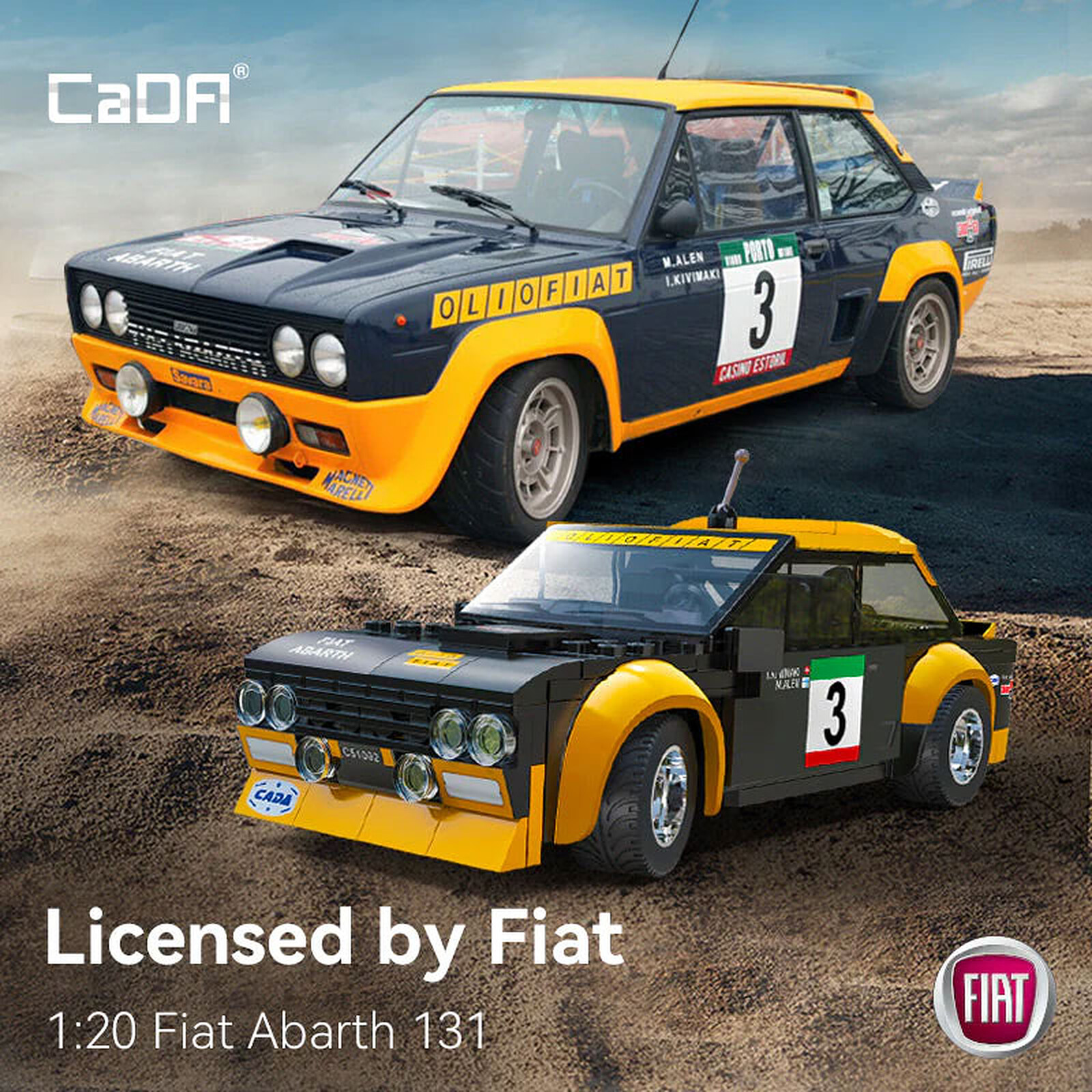 Jeu de Construction Télécommandé 1:20 Fiat Abarth 131  pas cher