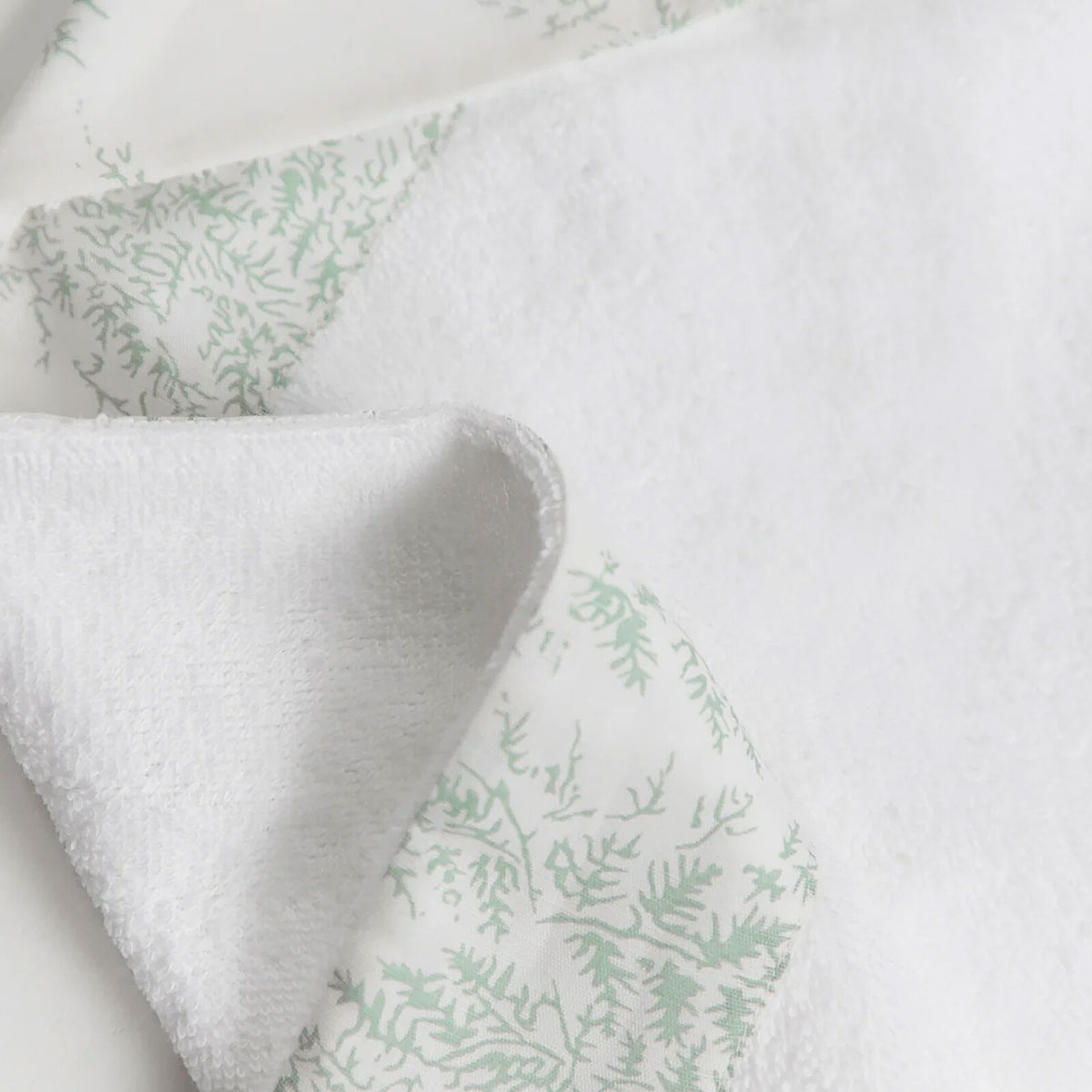 Cape de Bain - Feuillage Vert Tartine et Chocolat