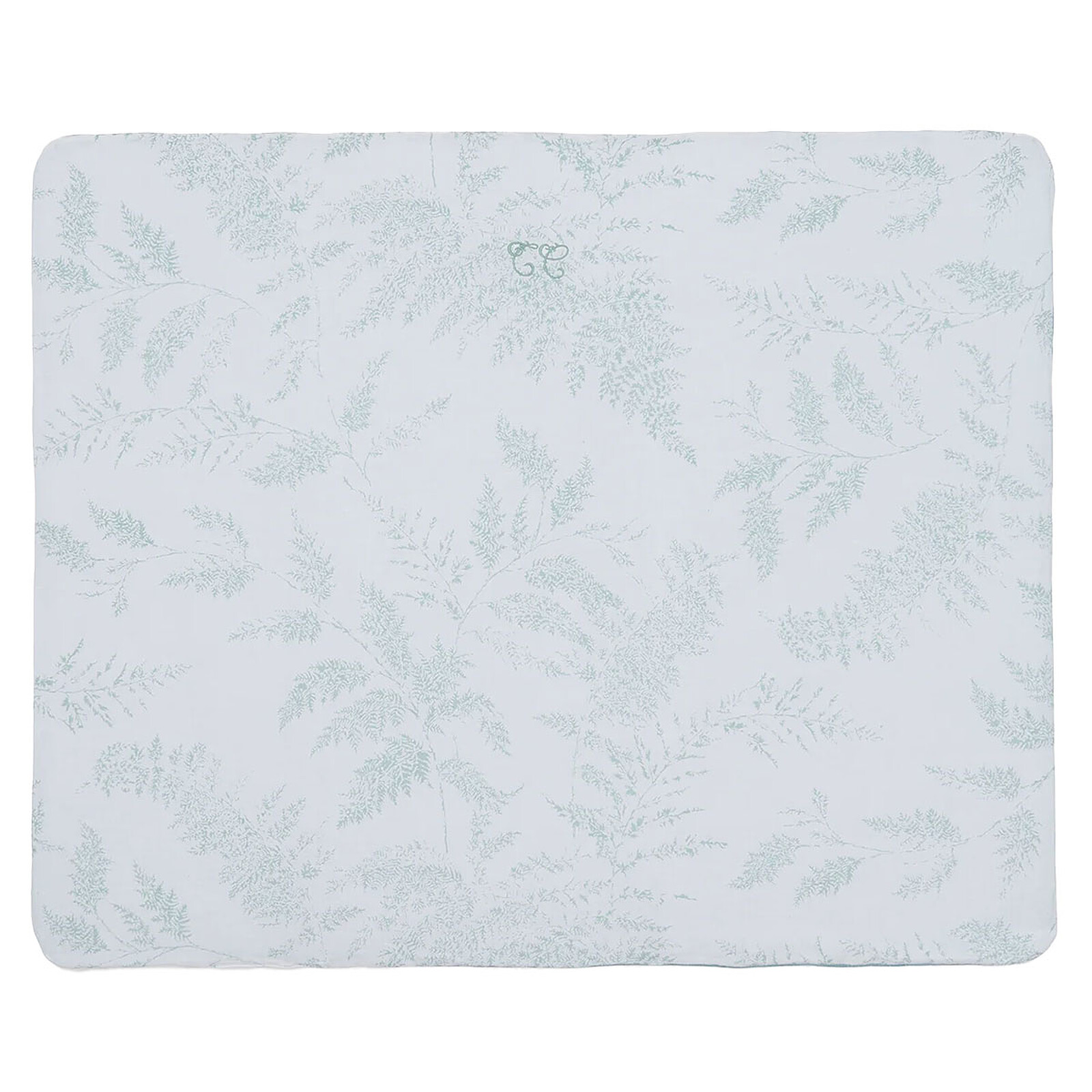 Plaid Réversible - Feuillage Vert Tartine et Chocolat