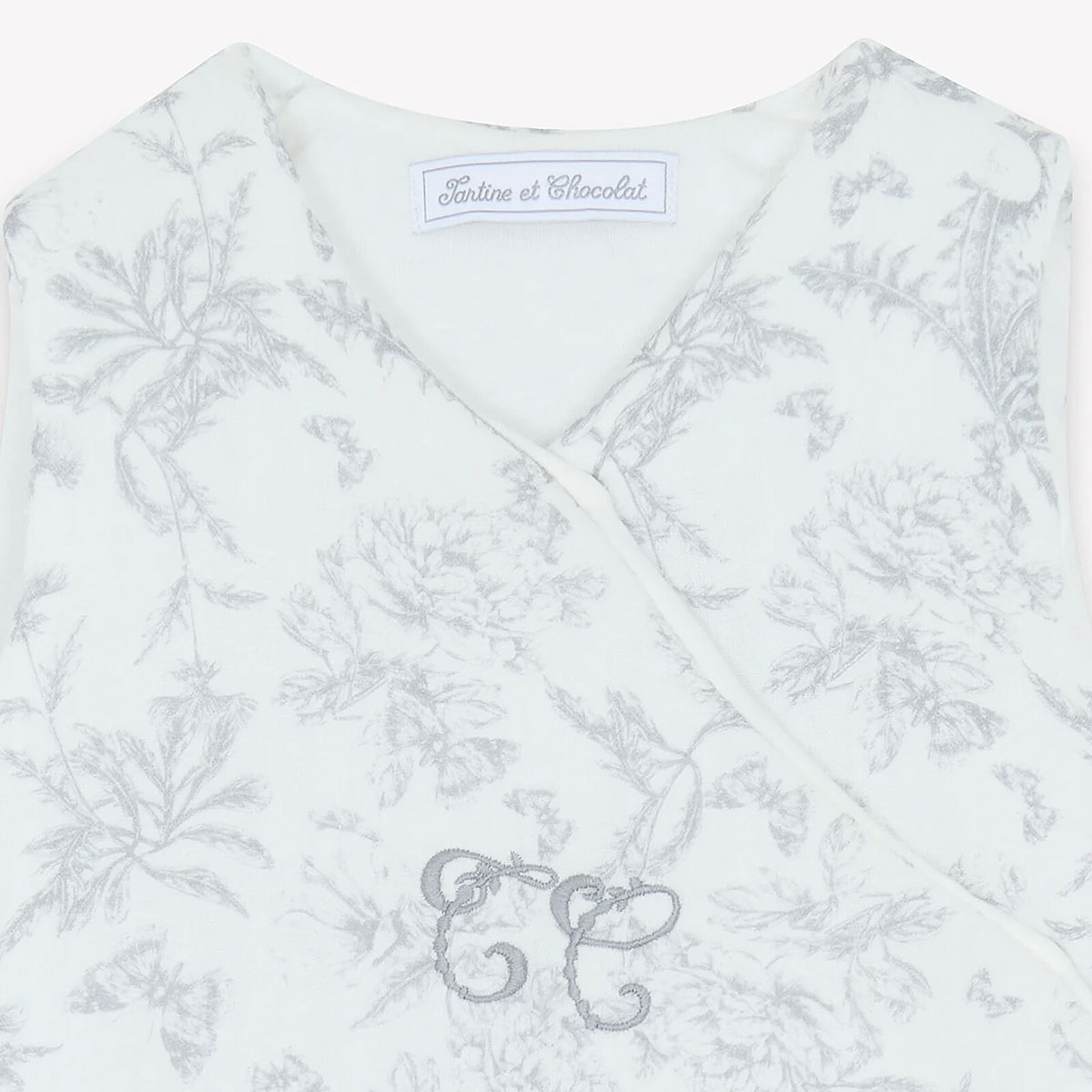 Achat Gigoteuse Mi-saison Toile de Jouy Gris Clair - 6/18 Mois