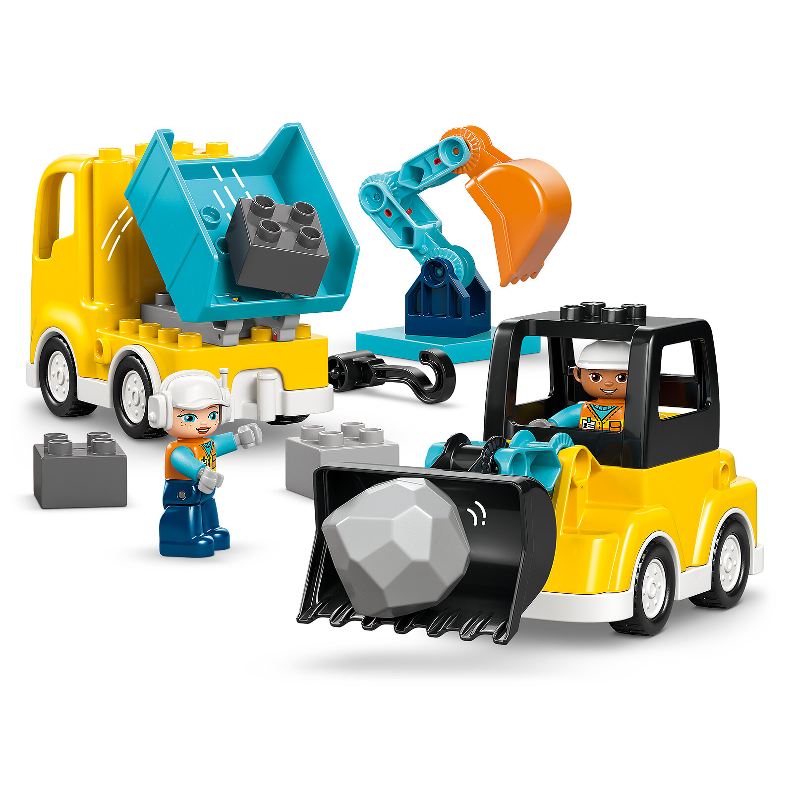 Les Véhicules de Chantier 3-en-1 DUPLO