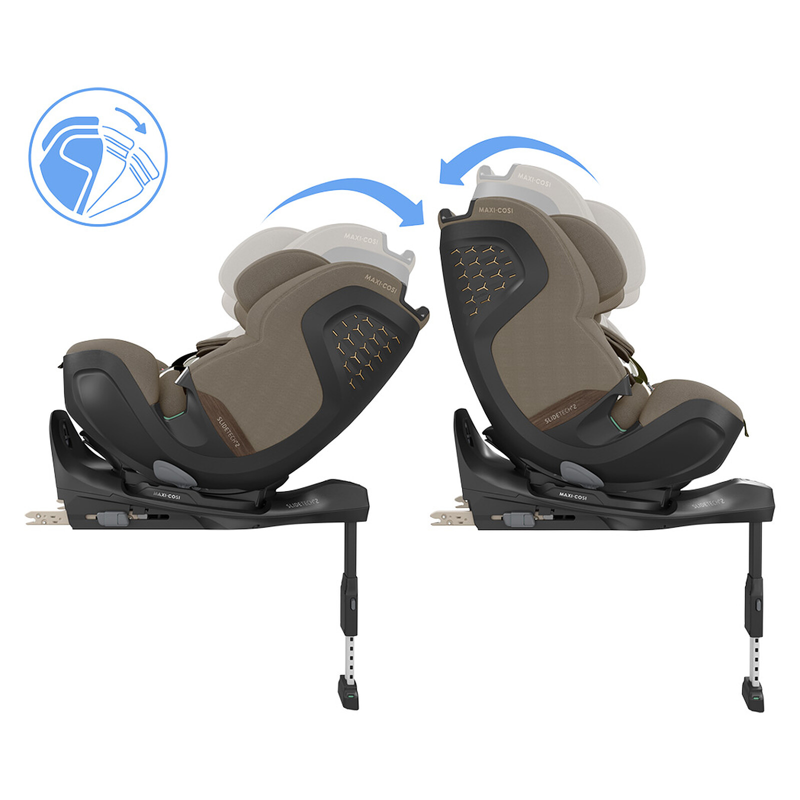 Achat Siège Auto Pearl XL Slide Pro i-Size Groupe 1/2/3 - Authentic Truffle