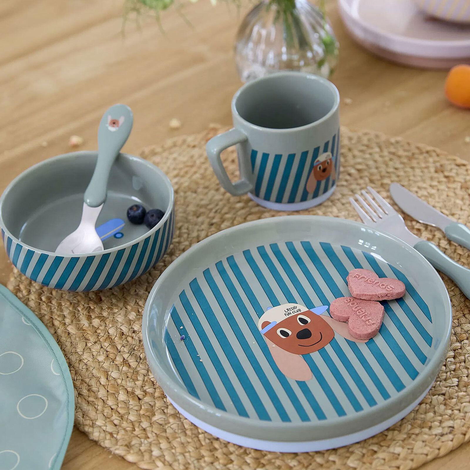 Avis Coffret Repas 3 Pièces en Porcelaine Tiny Team - Chien