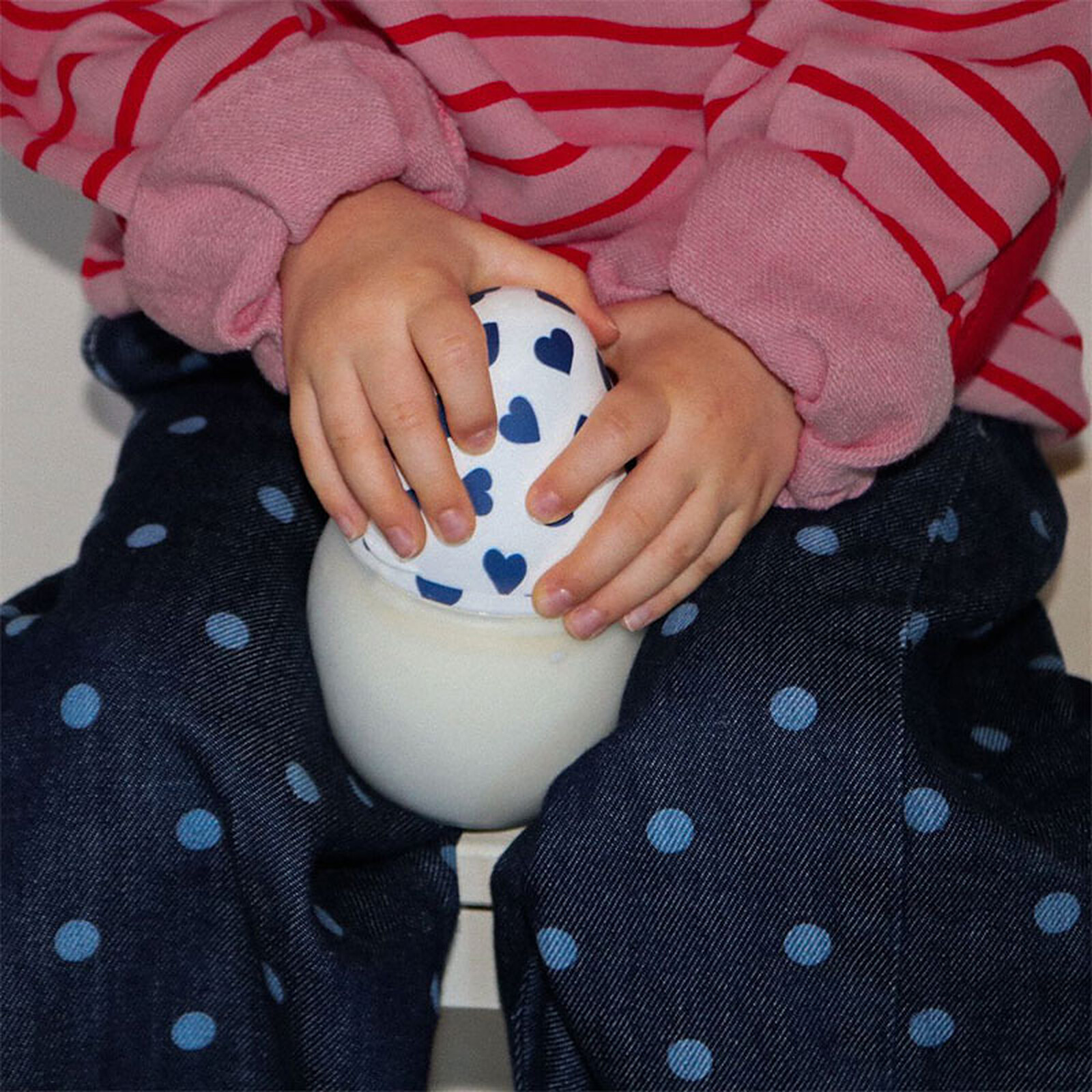 Biberon BibRond Full of Love Blue - 330 ml Elhée