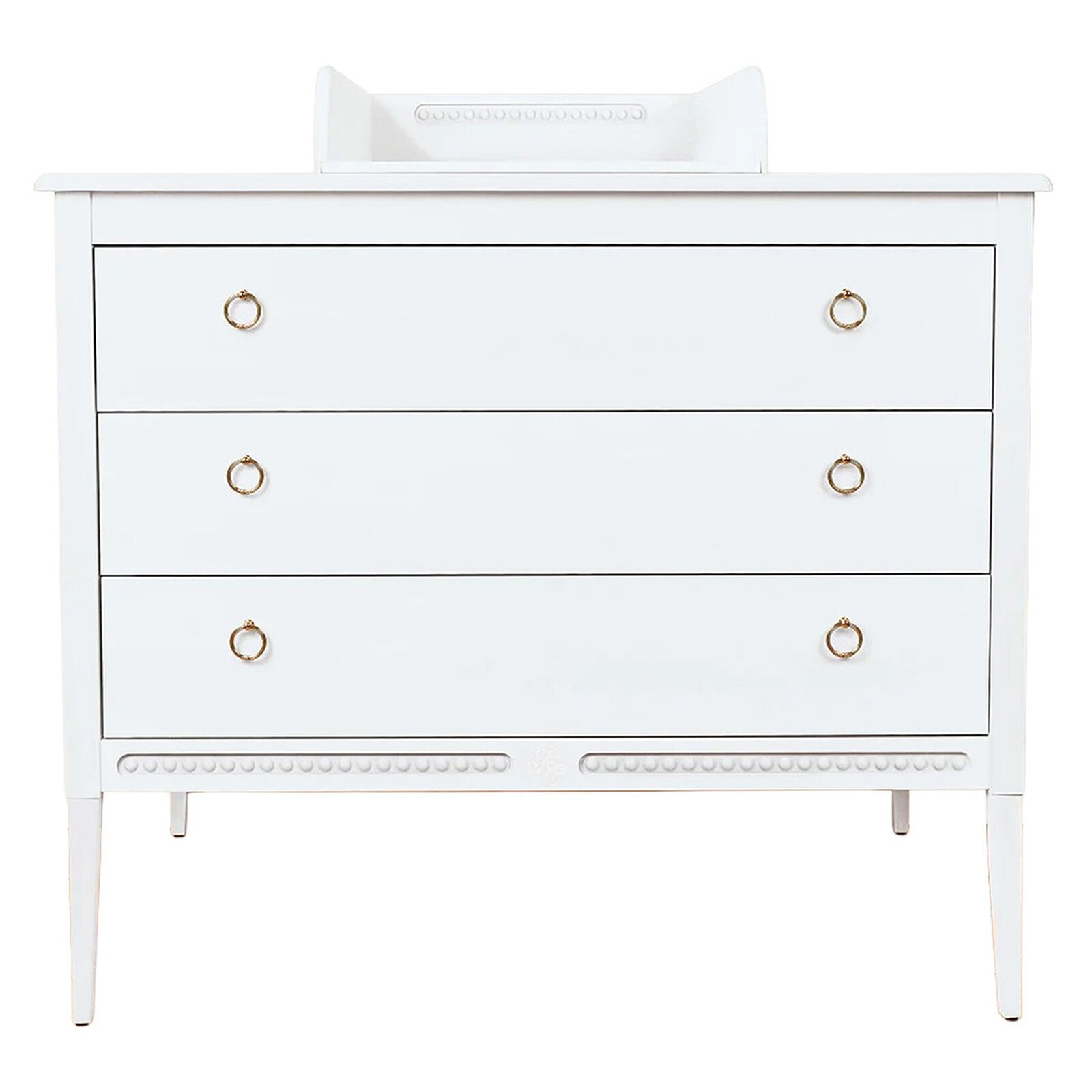 Commode et Plan à Langer Gustavienne - Blanc Tartine et Chocolat