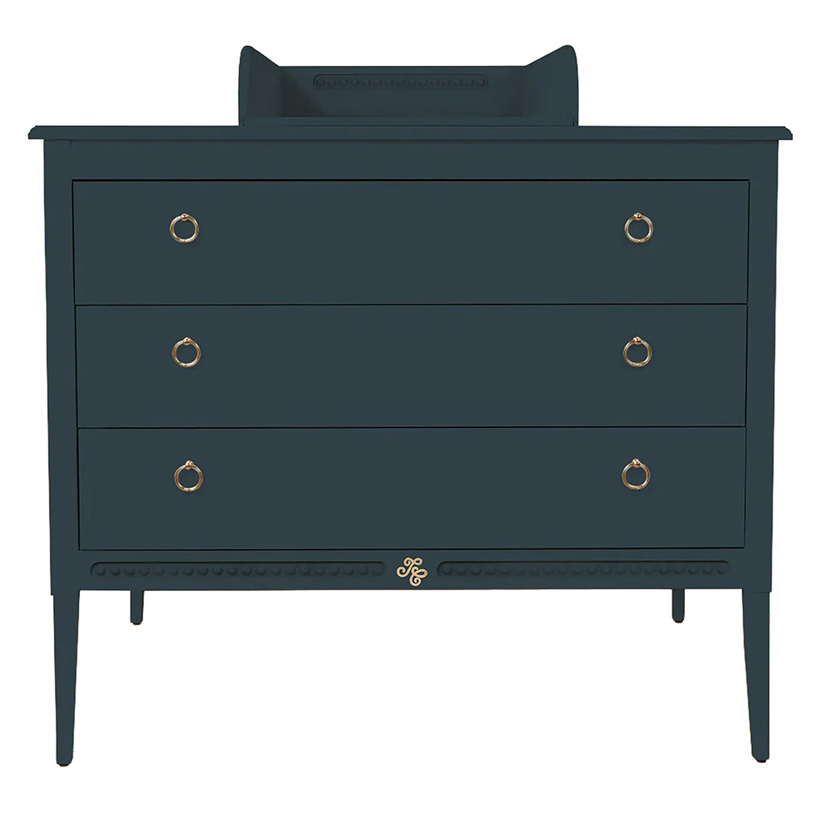 Commode et Plan à Langer Gustavienne - Bleu Profond Tartine et Chocolat