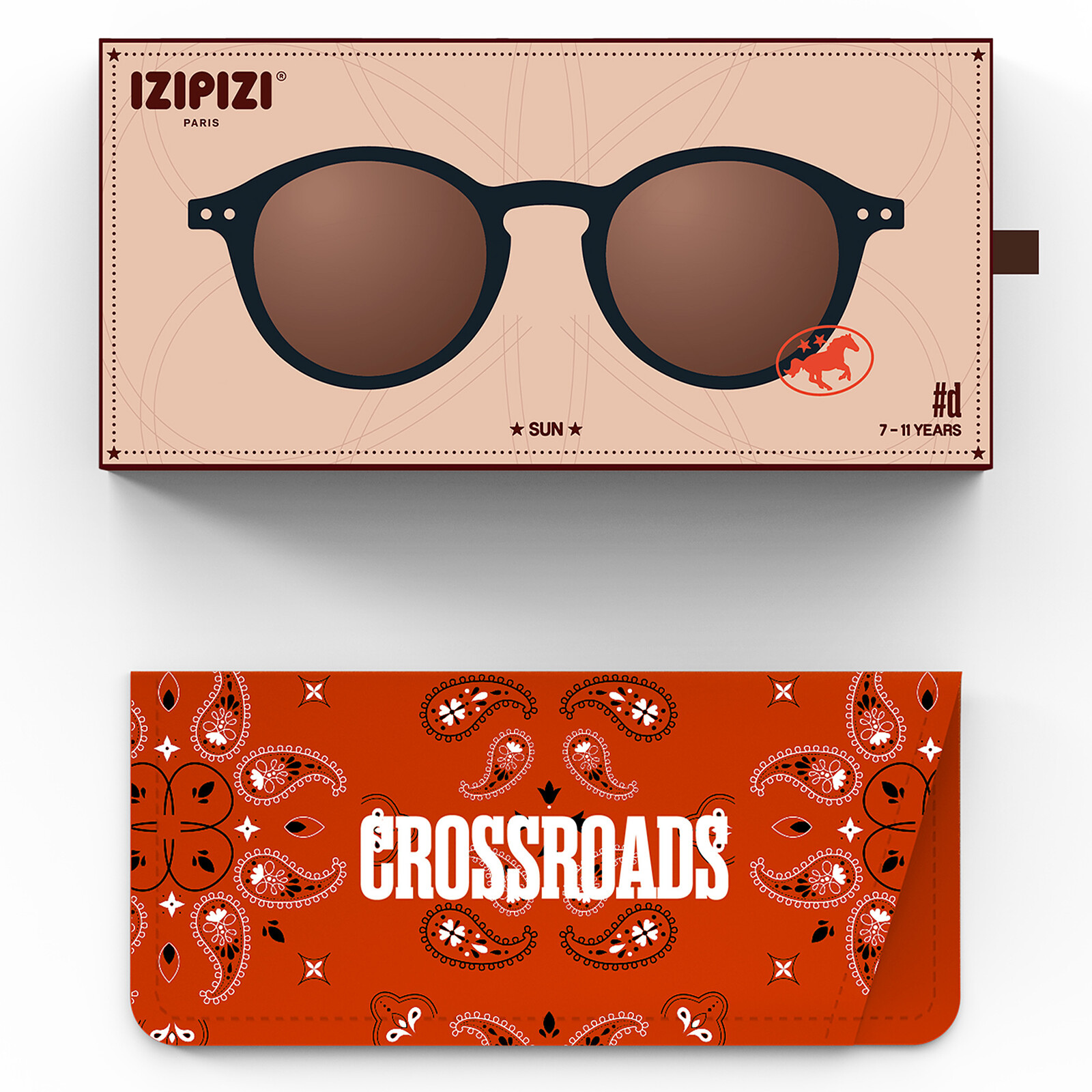 Lunettes de Soleil Junior #D 7/11 Ans - Black Road  pas cher