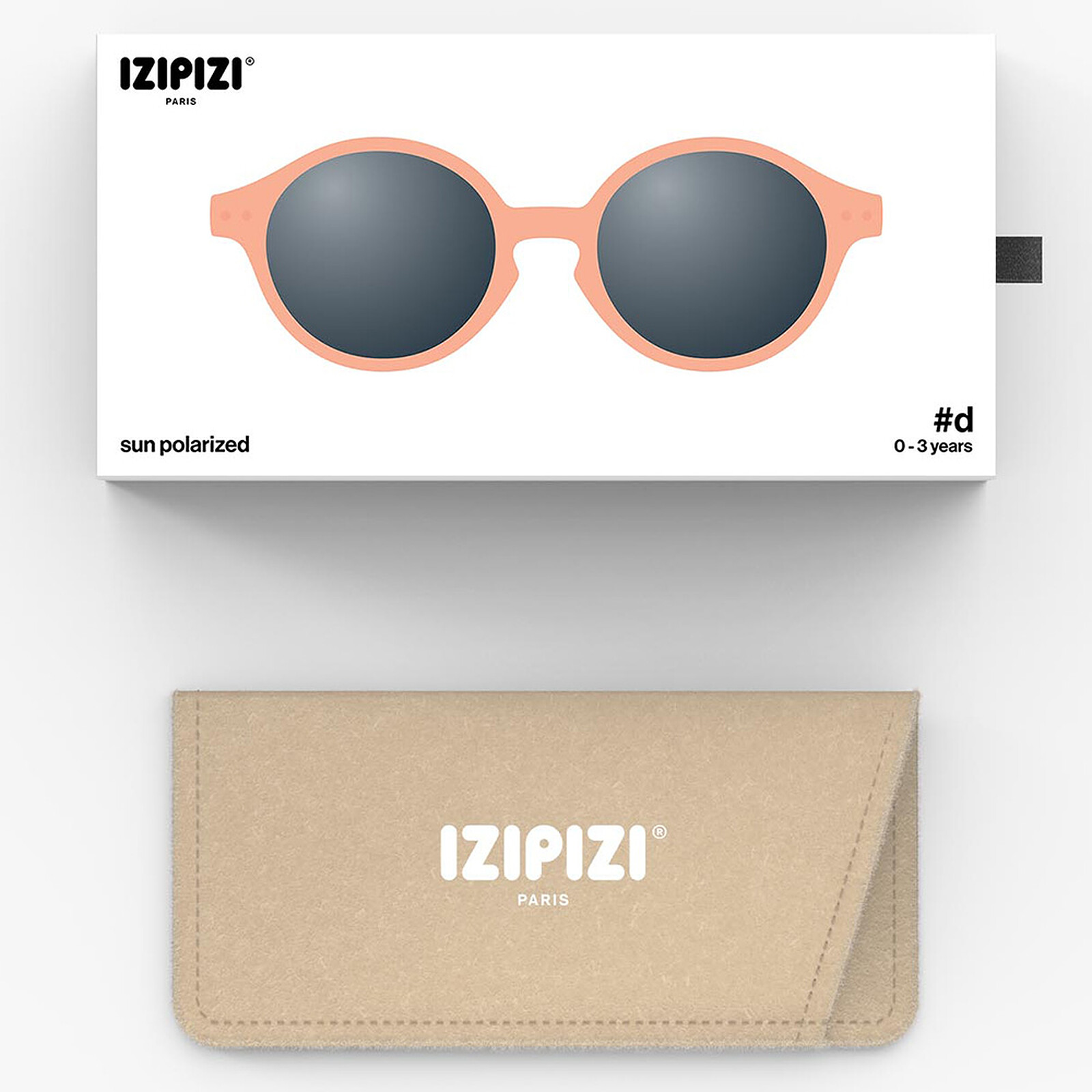 Lunettes de Soleil Baby #D 0/3 Ans - Apricot pas cher