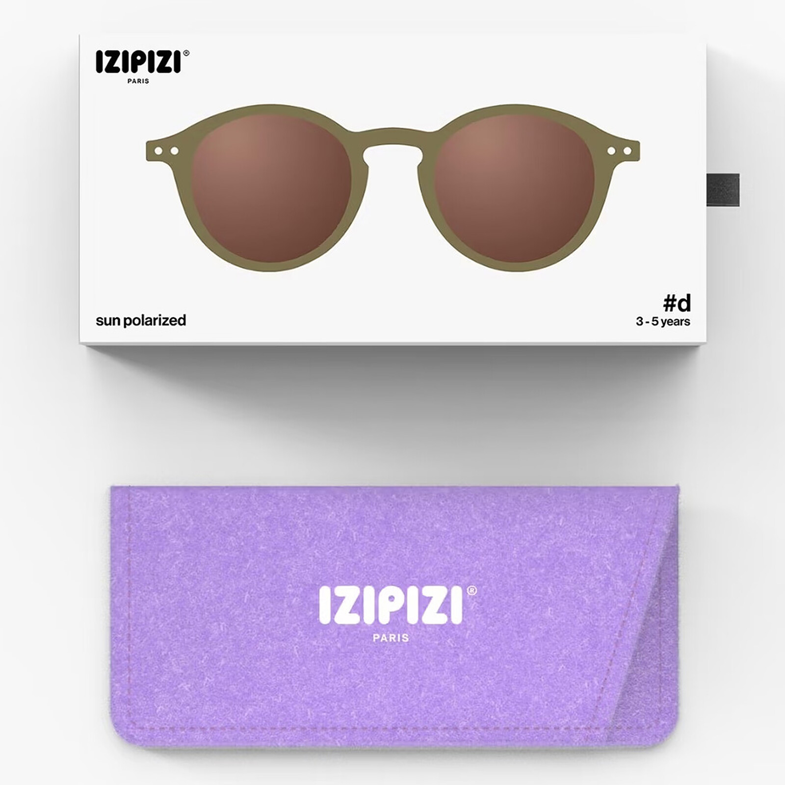 Lunettes de Soleil Kids #D 3/5 Ans - Olive pas cher