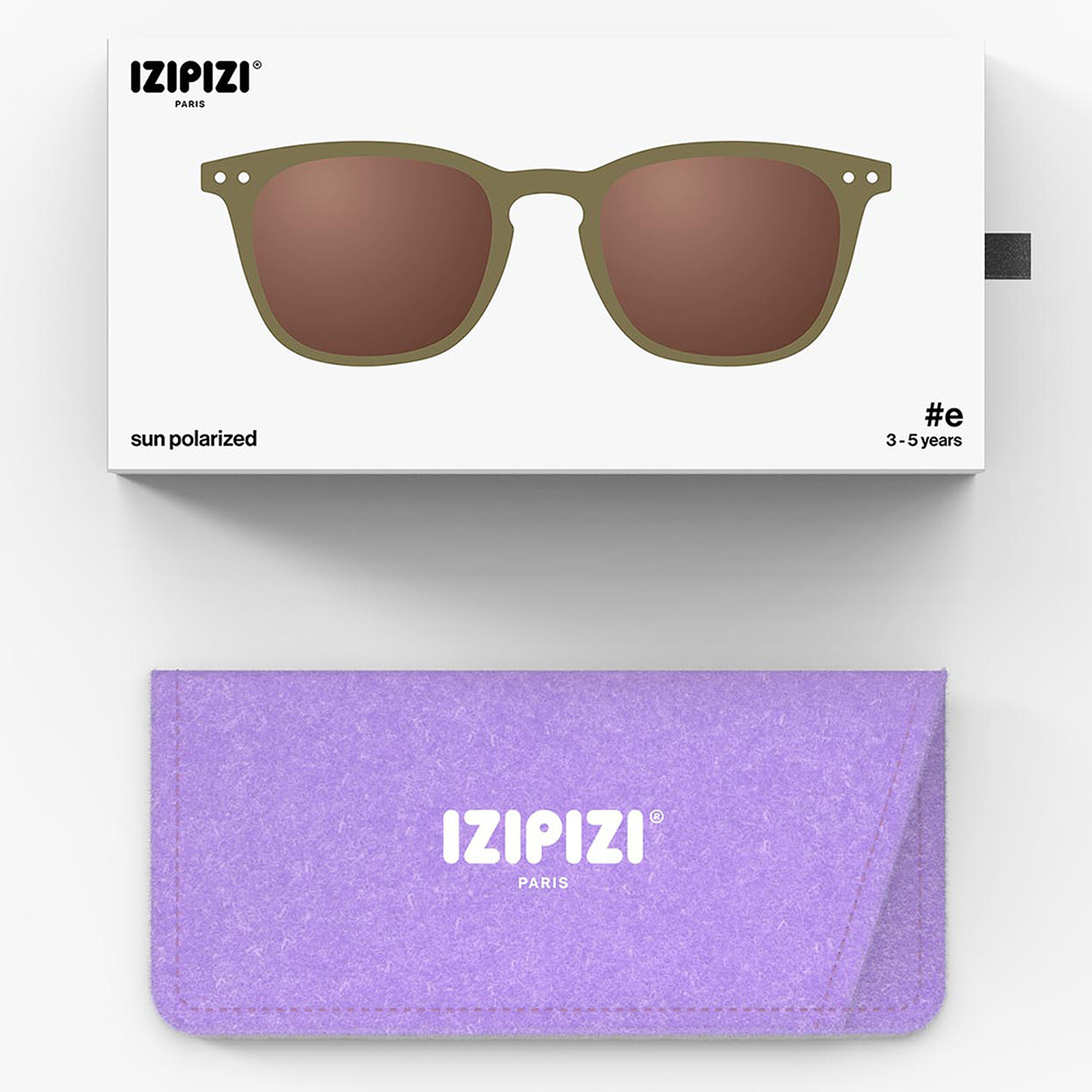 Lunettes de Soleil Kids #E 3/5 Ans - Olive pas cher