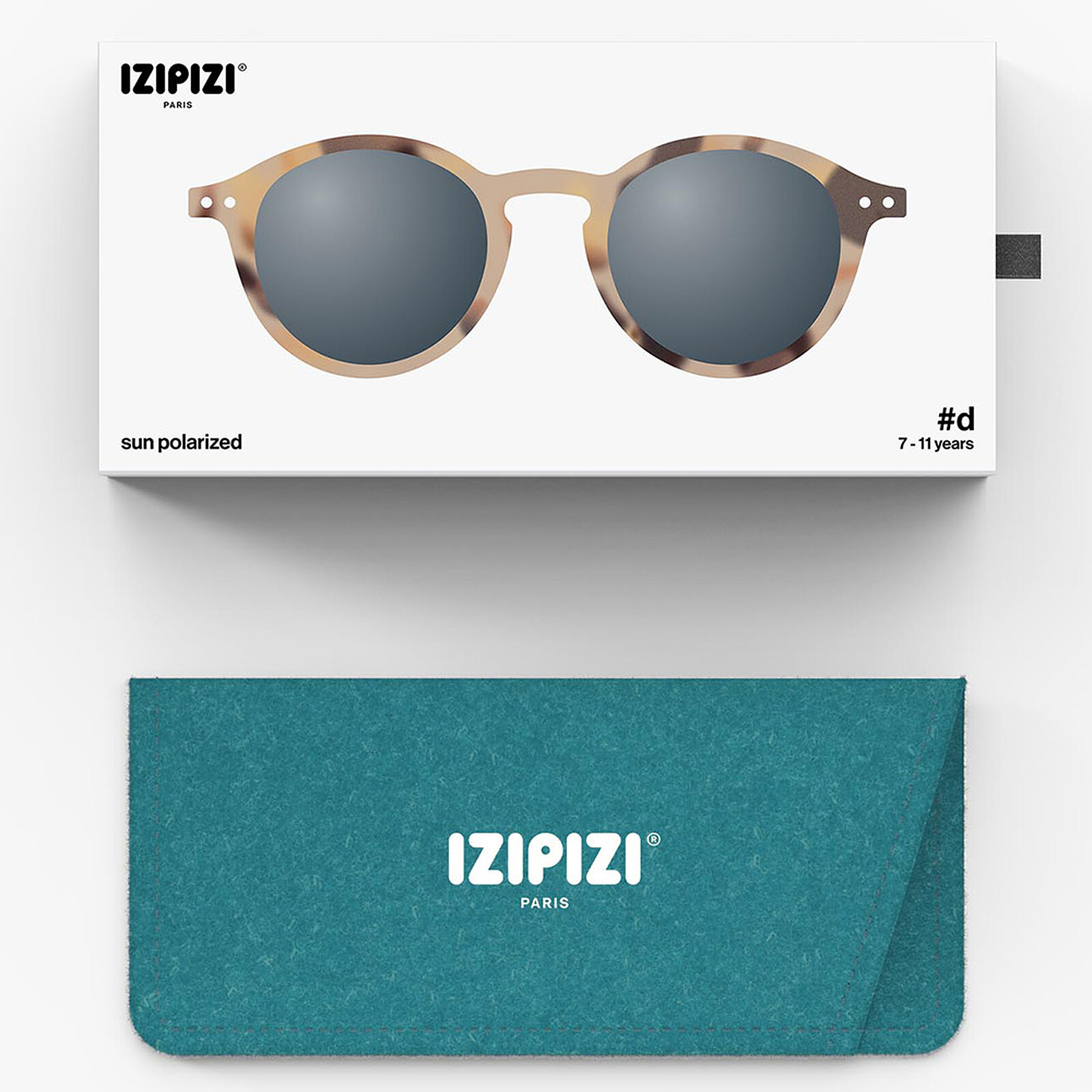 Lunettes de Soleil Junior #D 7/11 Ans - Light Tortoise pas cher