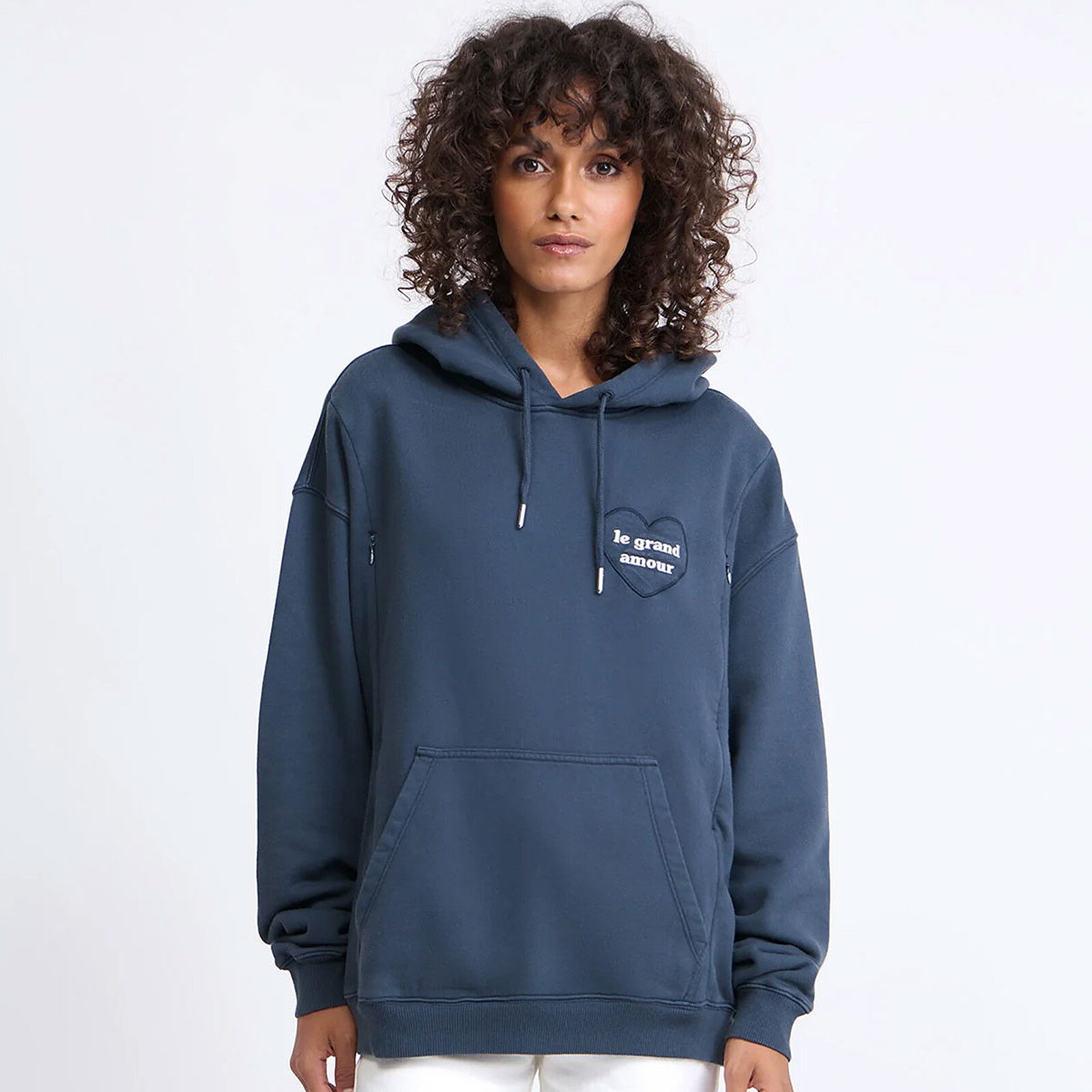 Hoodie d'Allaitement Le Grand Amour Charbon - M émoi émoi