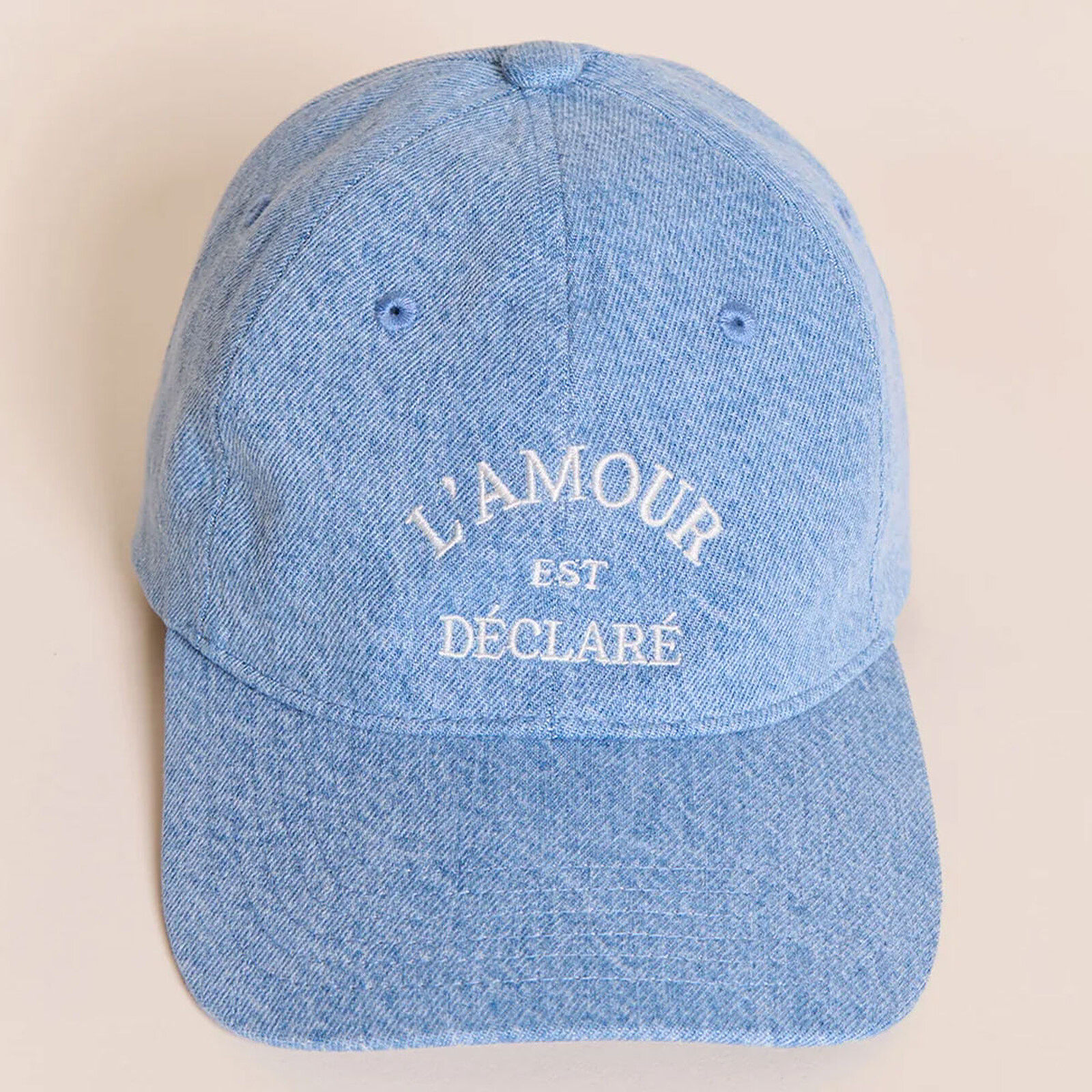 Casquette L'Amour est Déclaré - Denim Clair émoi émoi