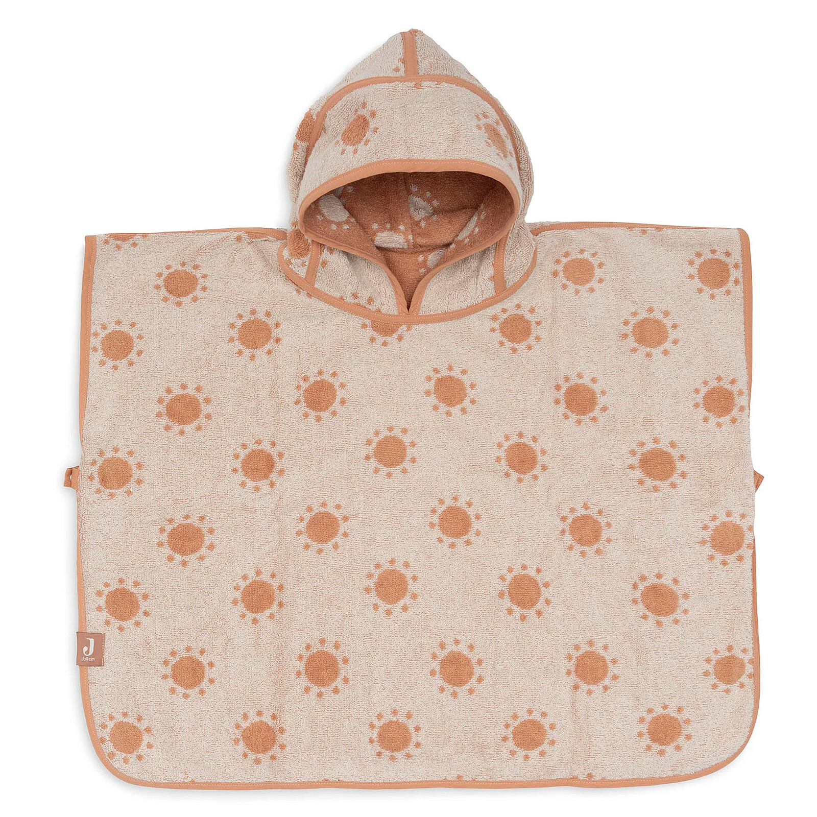 Poncho de Bain Eponge Jacquard Réversible - Sun Light Terra Jollein