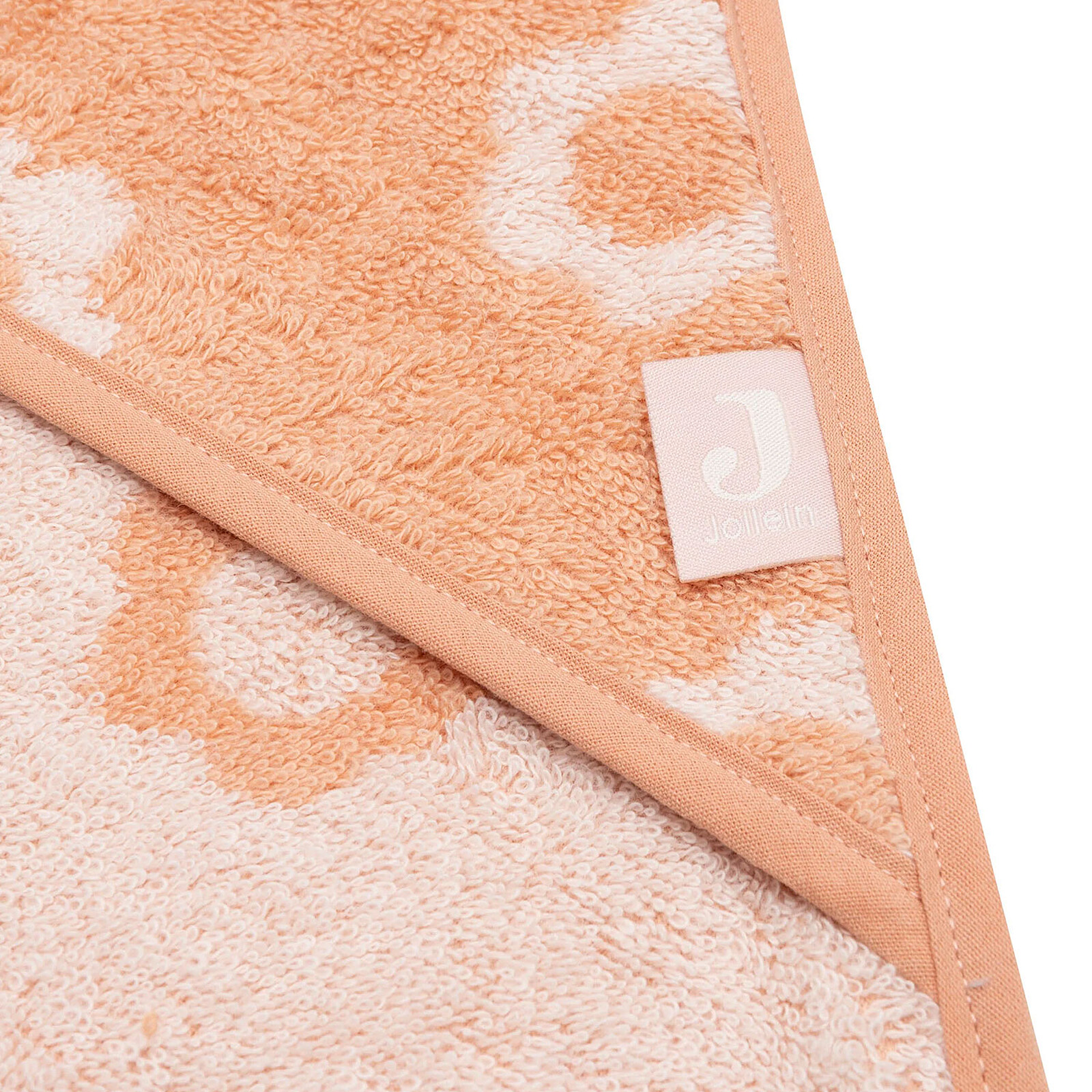 Cape de Bain Eponge Jacquart - Flower Blush pas cher