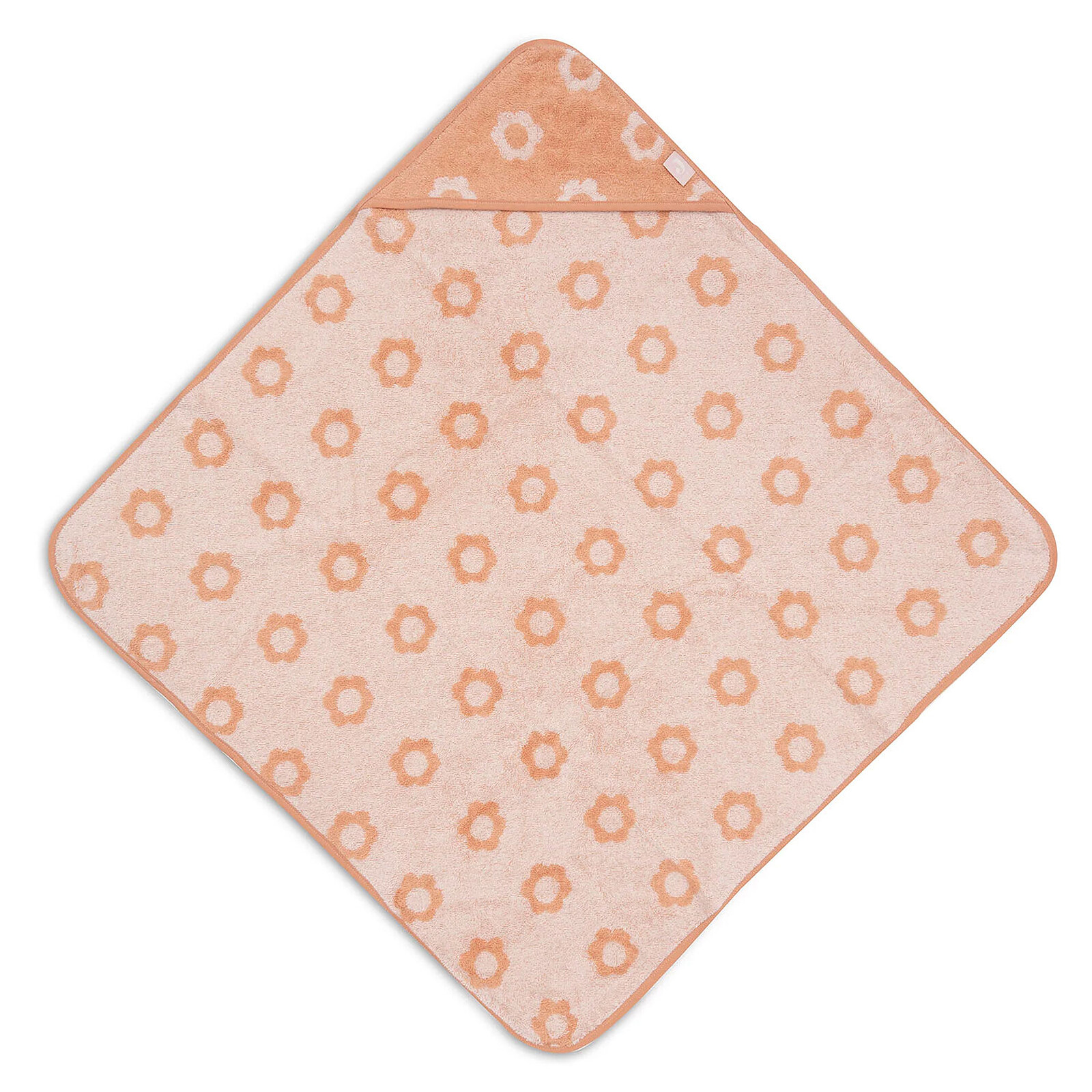 Cape de Bain Eponge Jacquart - Flower Blush Jollein