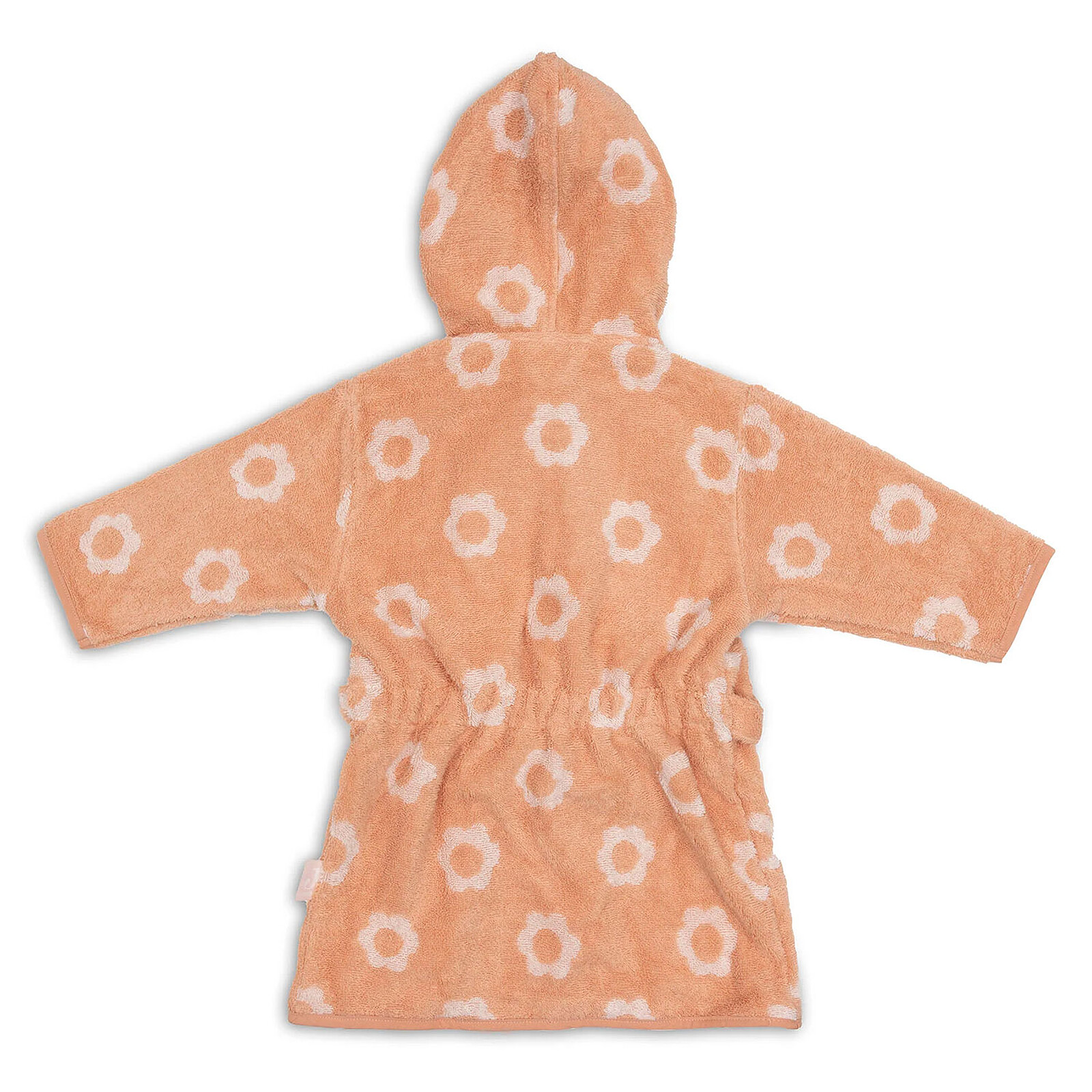 Peignoir de Bain Eponge Jacquard Flower Blush - 1/2 Ans Jollein