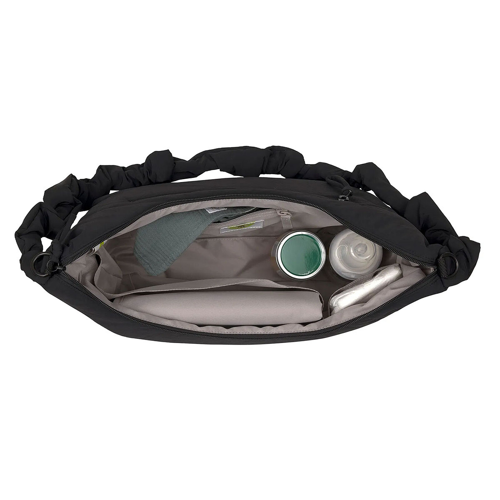 Sac à Langer Banane Lunua Up - Noir LÄSSIG