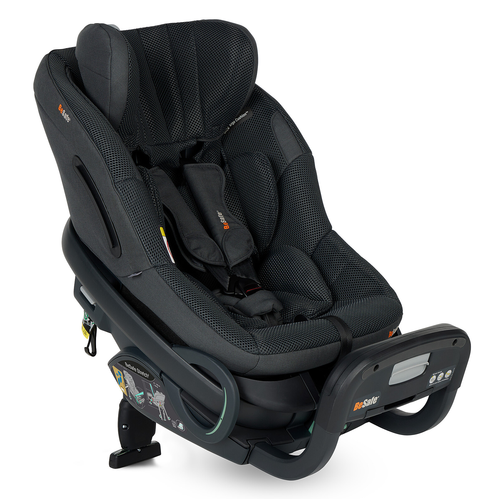 Siège Auto Stretch² i-Size Groupe 0/1/2 - Anthracite Mesh BeSafe