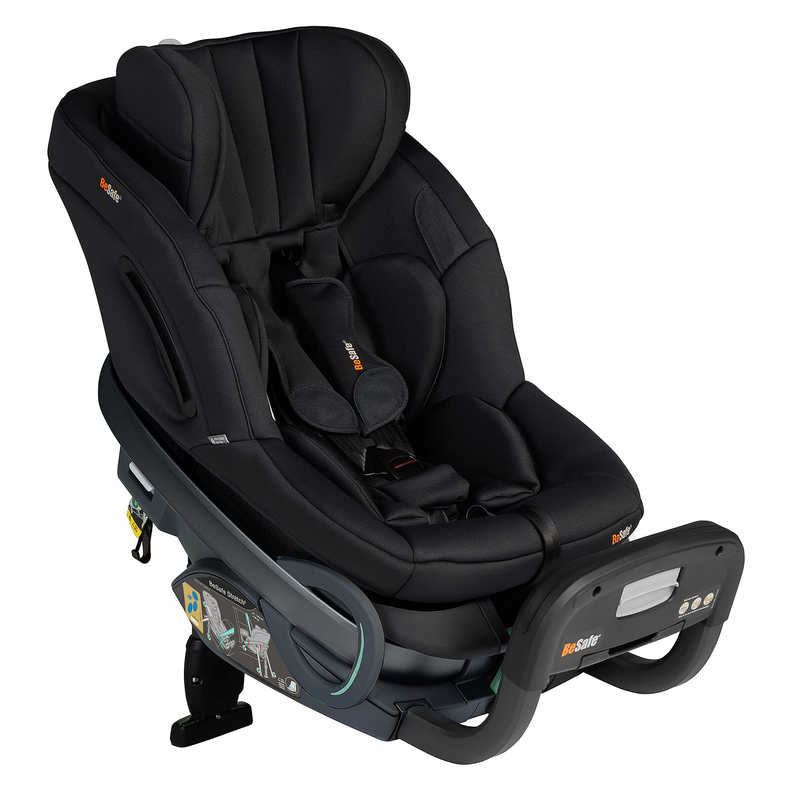 Siège Auto Stretch² i-Size Groupe 0/1/2 - Black Soft Breeze BeSafe