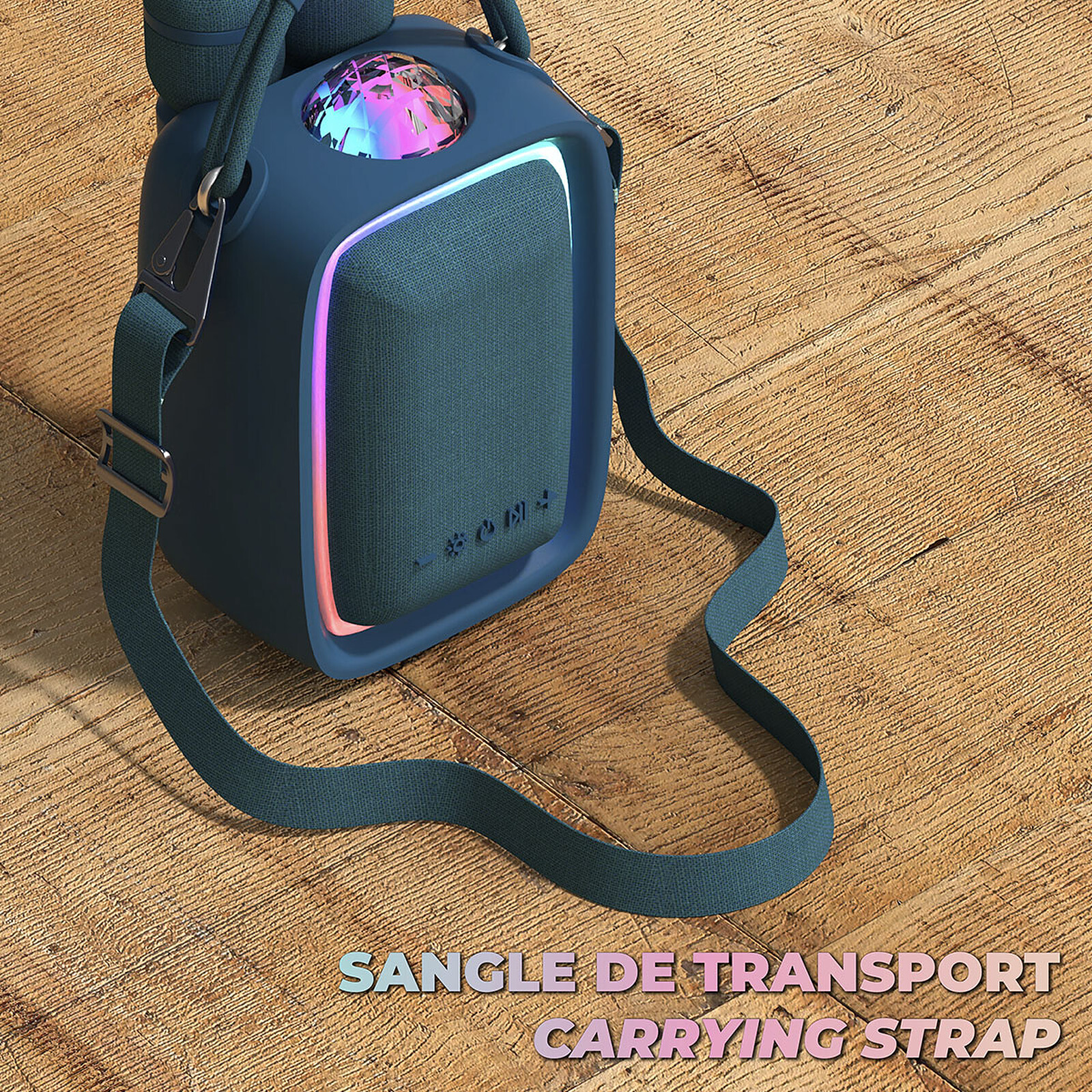 Achat Enceinte Karaoké Portable avec Projecteur Singy Party - Dark Blue