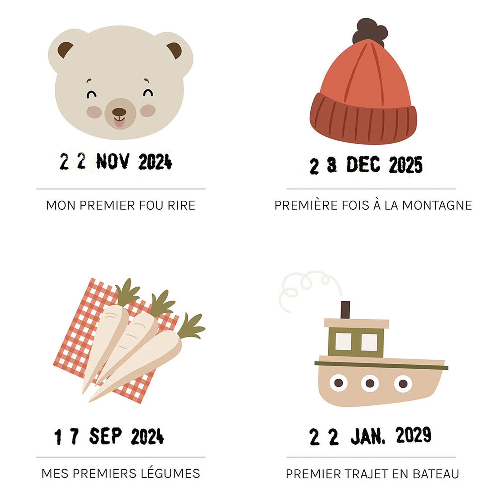 Avis Affiche Mes Premières Fois Ourson - 50 x 40 cm