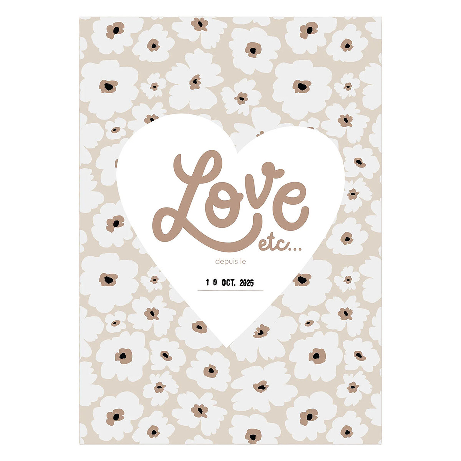Affiche Love Etc...- A4 Les Petites Dates
