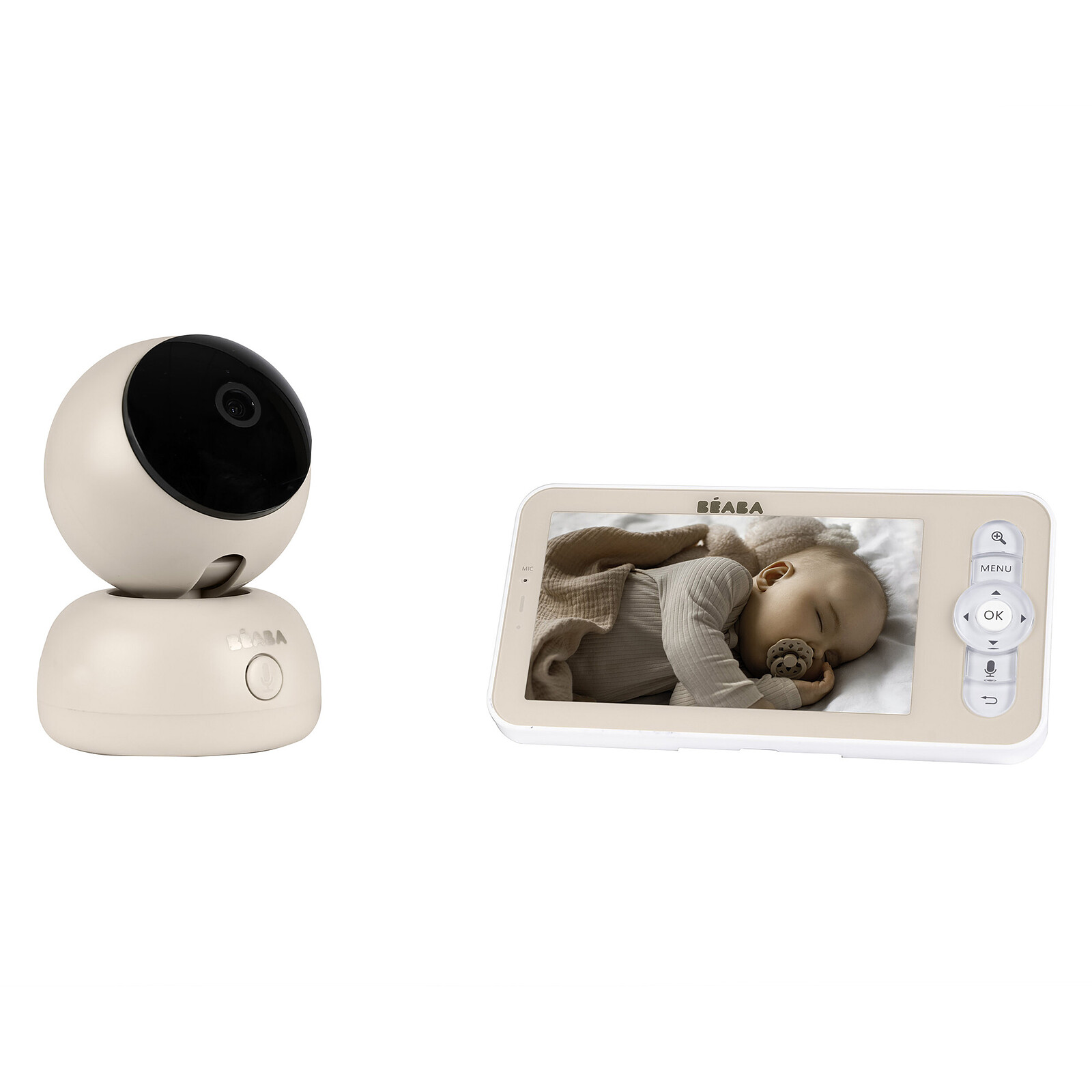 Ecoute-bébé Vidéo Zen Premium 2 - Clay Earth BÉABA