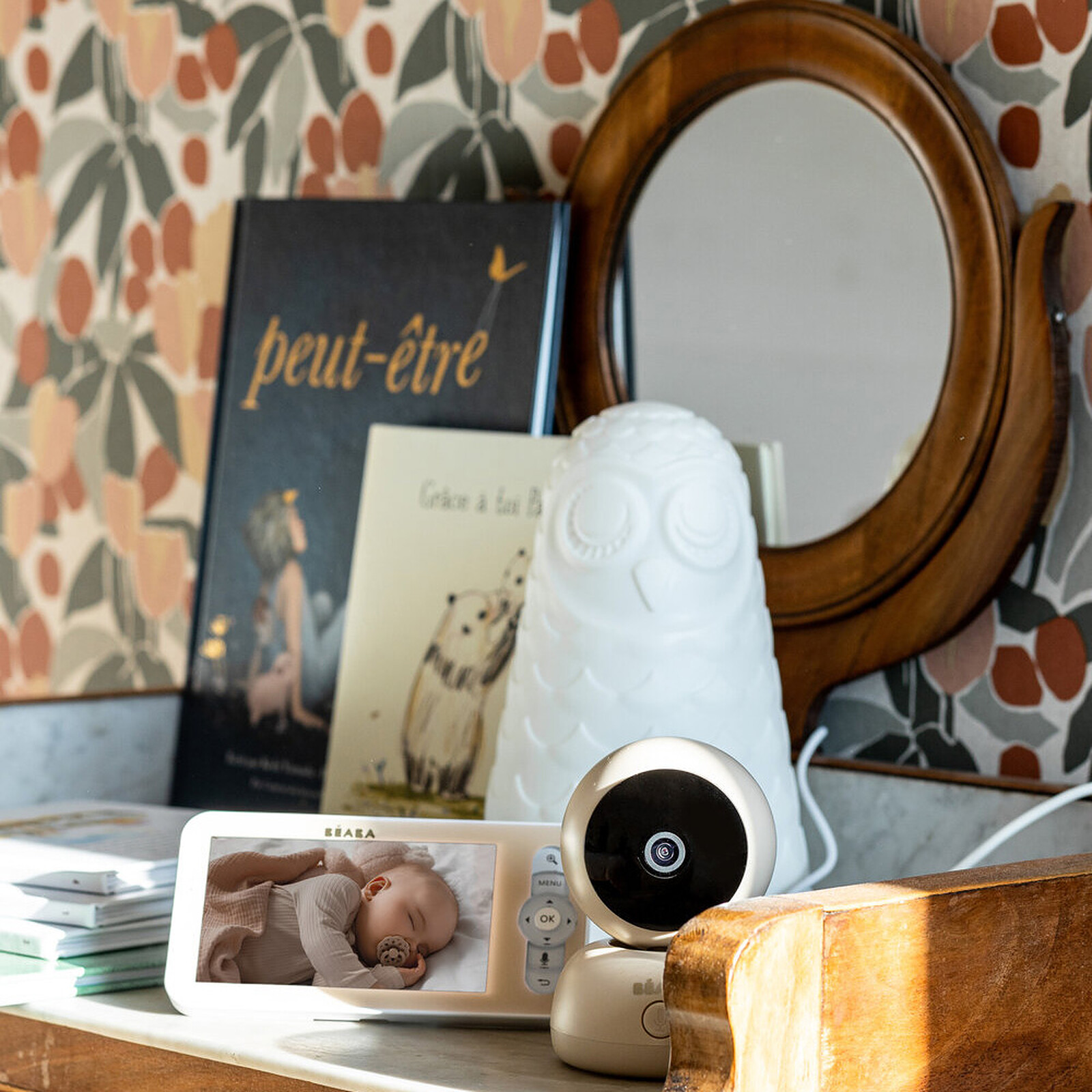 Ecoute-bébé Vidéo Zen Premium 2 - Clay Earth BÉABA